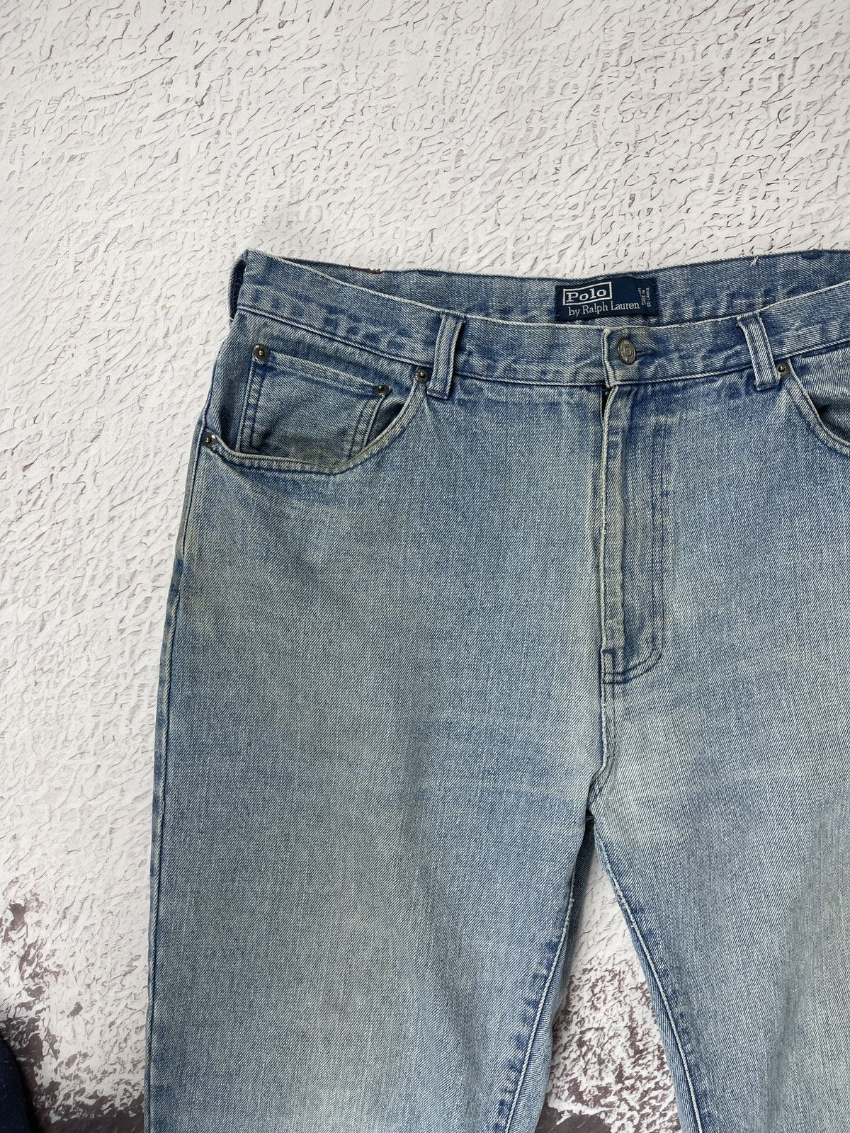 Polo Ralph Lauren Polo Ralph Lauren vintage blue faded distressed jeans denim Size US 36 / EU 52 - 8 Thumbnail