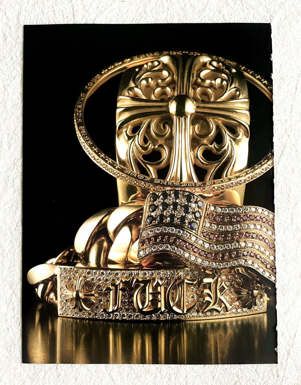 Chrome Hearts Chrome Hearts gold jewelry 8x11 magazine cutout Poster Size ONE SIZE - 1 Thumbnail