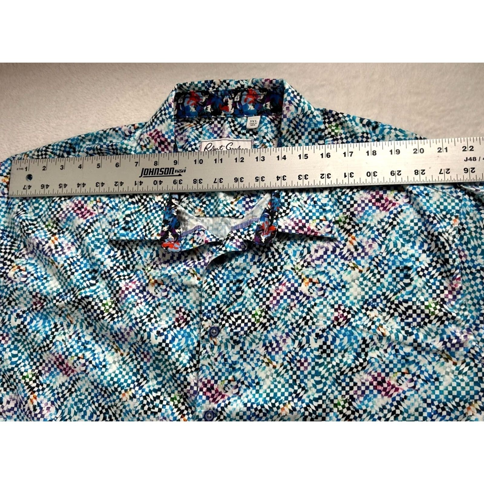 Robert Graham Robert Graham Kepner Short Sleeve Button Up Shirt 3XL Multicolor Check NWOT Mens Size US XXL / EU 58 / 5 - 6 Thumbnail