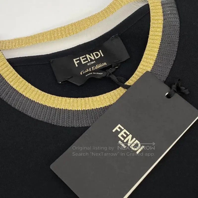 Fendi Fendi Black Cotton Monster Sweatshirt for Women . Size L / US 10 / IT 46 - 3 Thumbnail