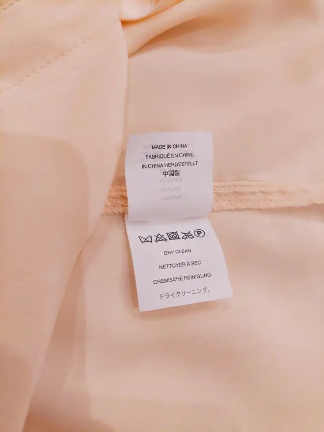 J.Crew 100% silk shirt J.Crew apricot luxury soft unique 80s 90s Size S / US 4 / IT 40 - 8 Thumbnail