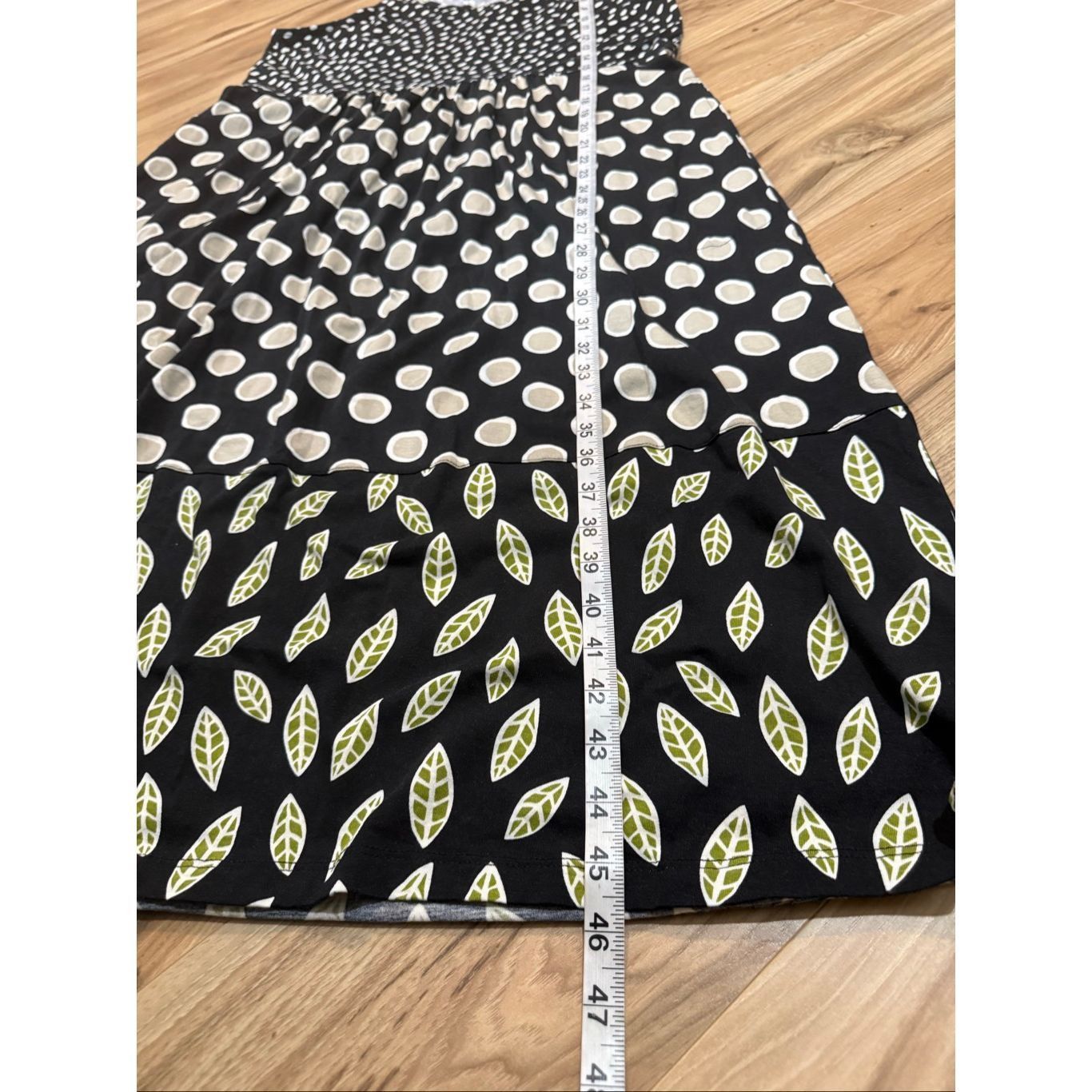Guru Gudrun Sjoden black/cream polka dot dress pockets size L Size L / US 10 / IT 46 - 8 Thumbnail
