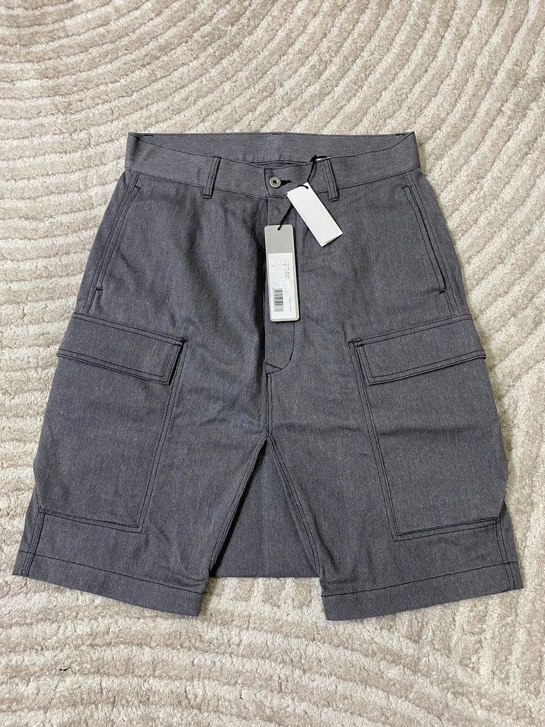 Rick Owens Rick Owens Gray Cargo Shorts Size US 31 - 1 Thumbnail