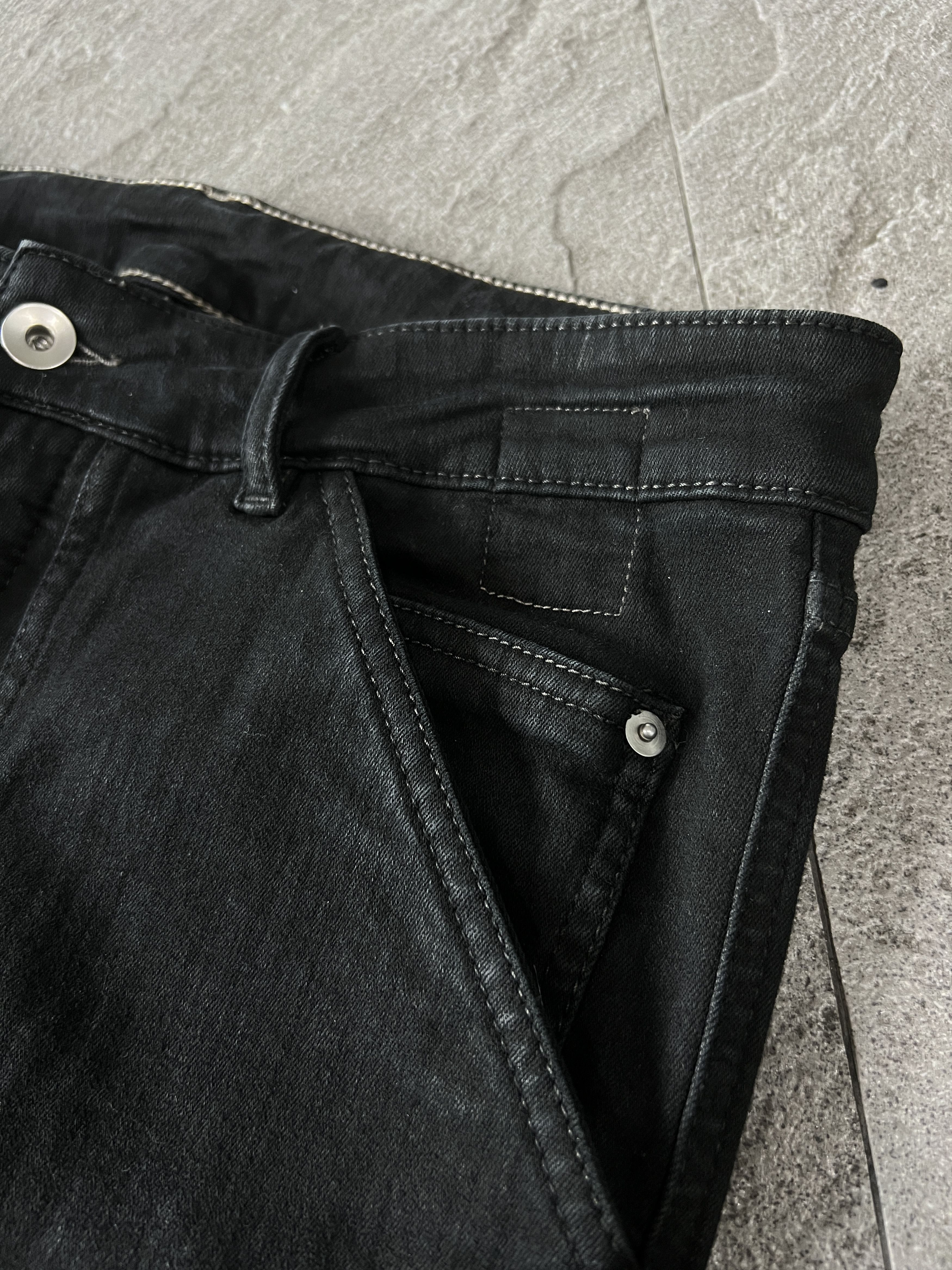 Rick Owens Drkshdw Rick Owens Rick Owens DRKSHDW Waxed Nagakin Denim Jeans S Size US 32 / EU 48 - 6 Thumbnail