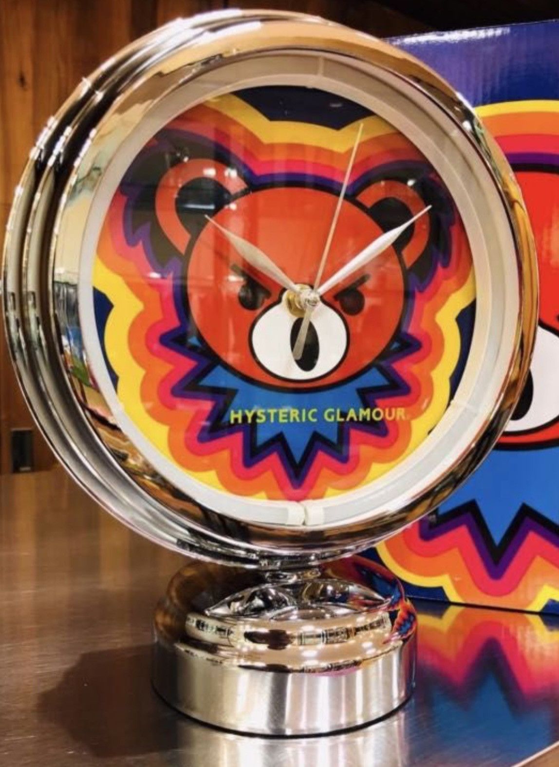 Hysteric Glamour × Japanese Brand × Vintage 🔥 Hysteric Glamour Bear neon Light Table Clock Size ONE SIZE - 3 Thumbnail