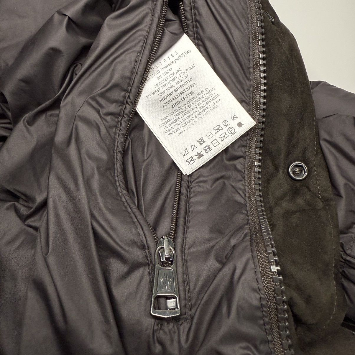 Moncler Moncler Nourry Men’s Suede Down Puffer Jacket Size 2 (S) Size US S / EU 44-46 / 1 - 8 Thumbnail