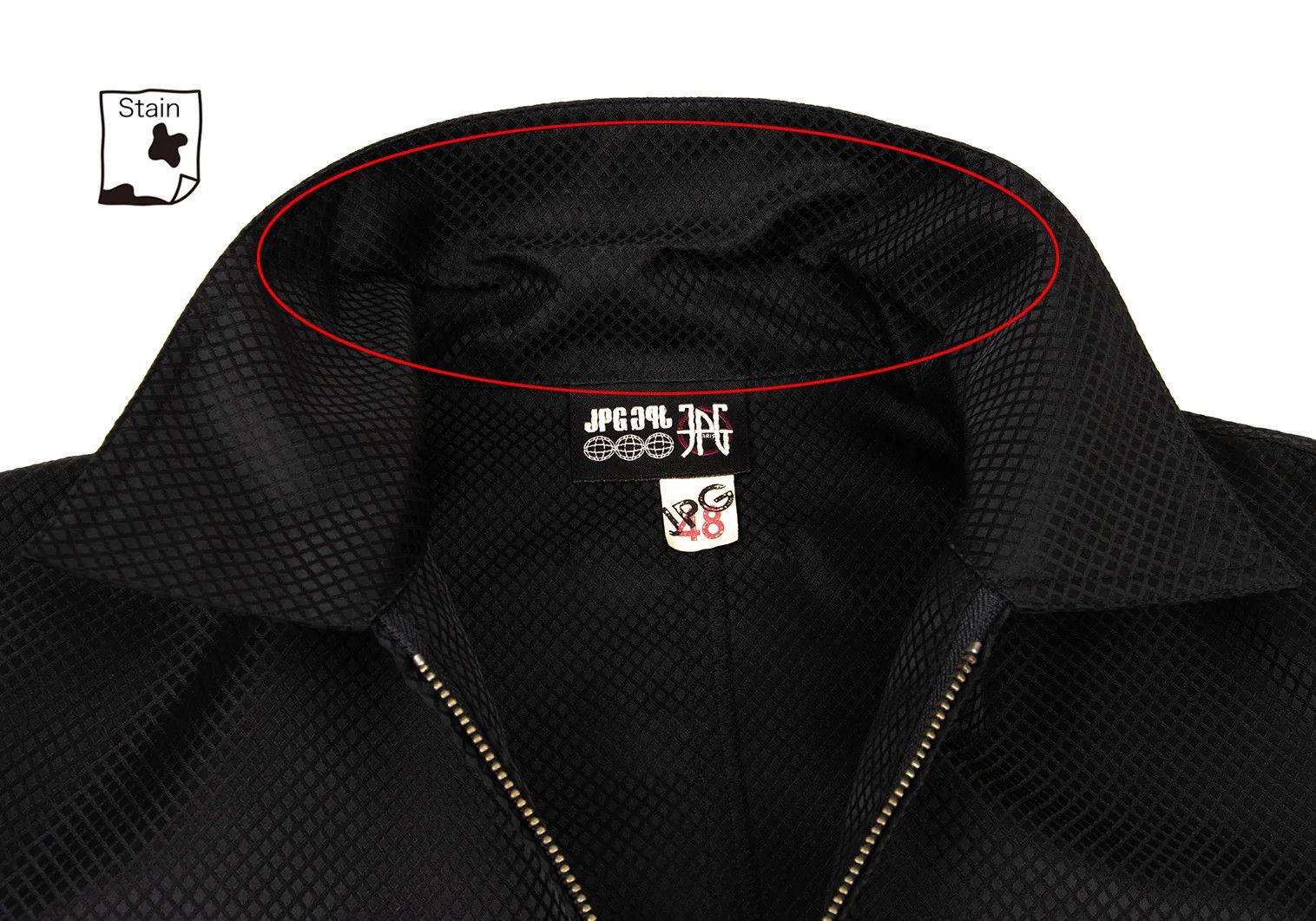 Jean Paul Gaultier Jacquard Zip Shirt Blouson in Black Size 48 Size US M / EU 48-50 / 2 - 4 Thumbnail