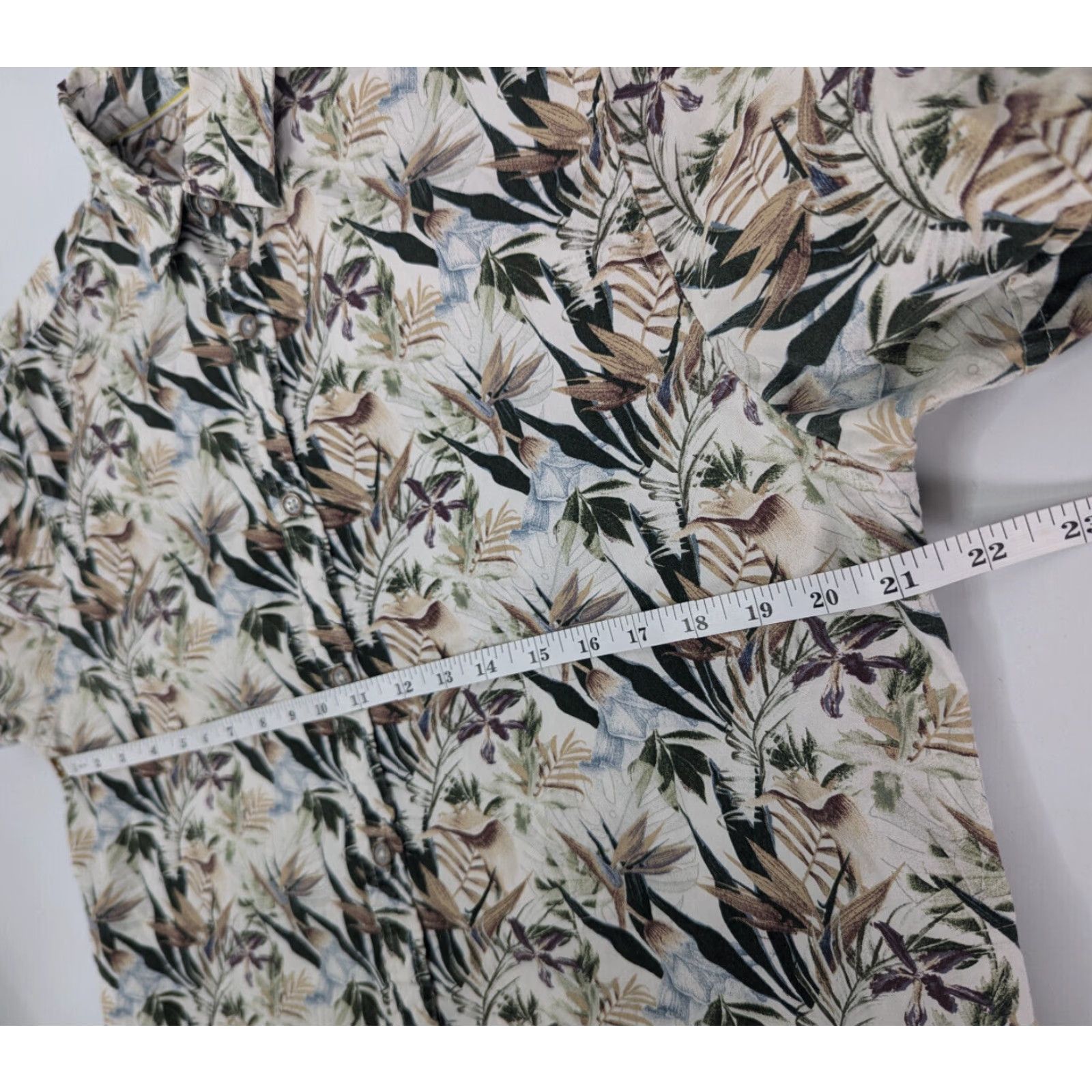 Denime Denim & Flower Ricky Singh Tropical Print Slim Fit Short Sleeve Shirt Mens Large Size US L / EU 52-54 / 3 - 5 Thumbnail
