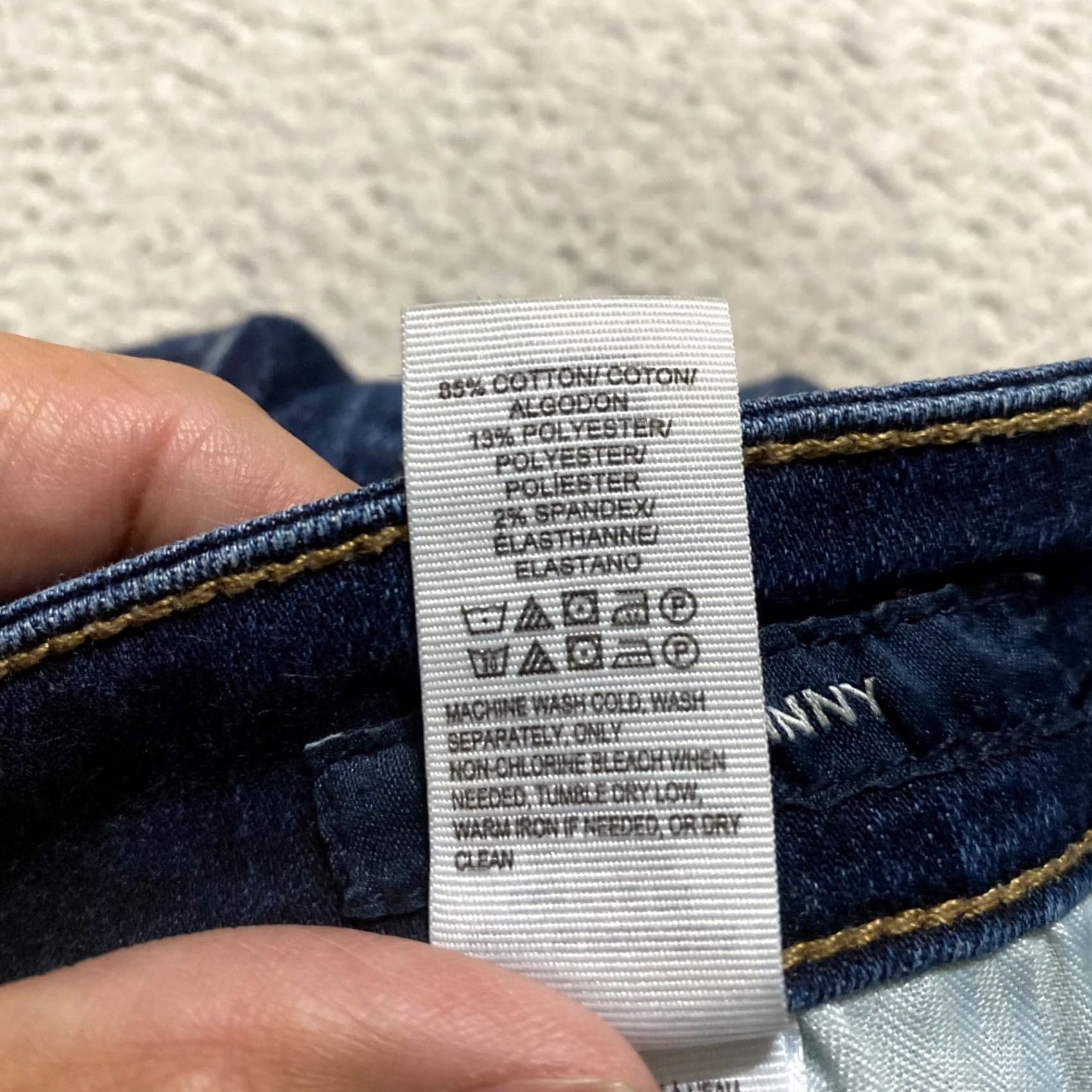 Lucky Brand Lucky Brand Jeans Womens 2 Blue Denim Dark Wash Ava Skinny Mid Rise 26 Inseam Regular 5-Pocket Size 26" / US 2 / IT 38 - 5 Thumbnail