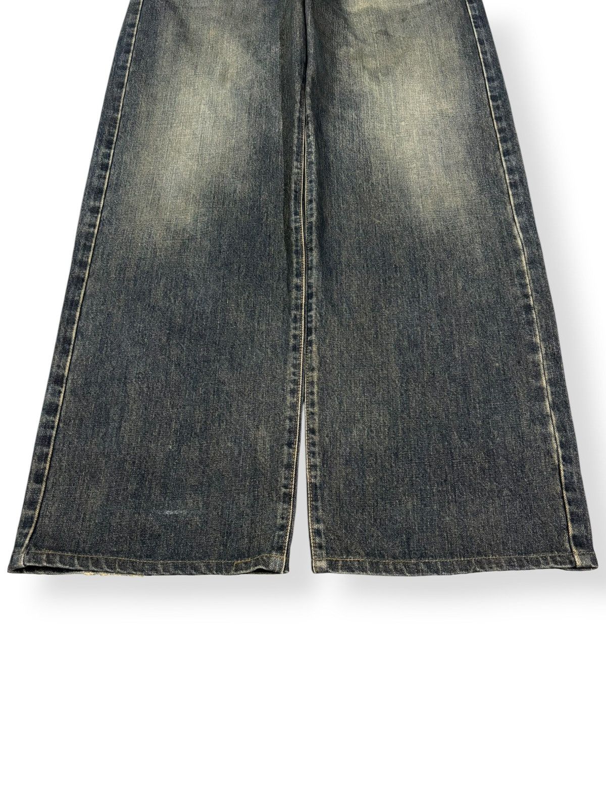 Edwin Vintage Y2K Edwin 405 Indigo Mud Wash Baggy Distressed Jeans Size US 36 / EU 52 - 6 Thumbnail