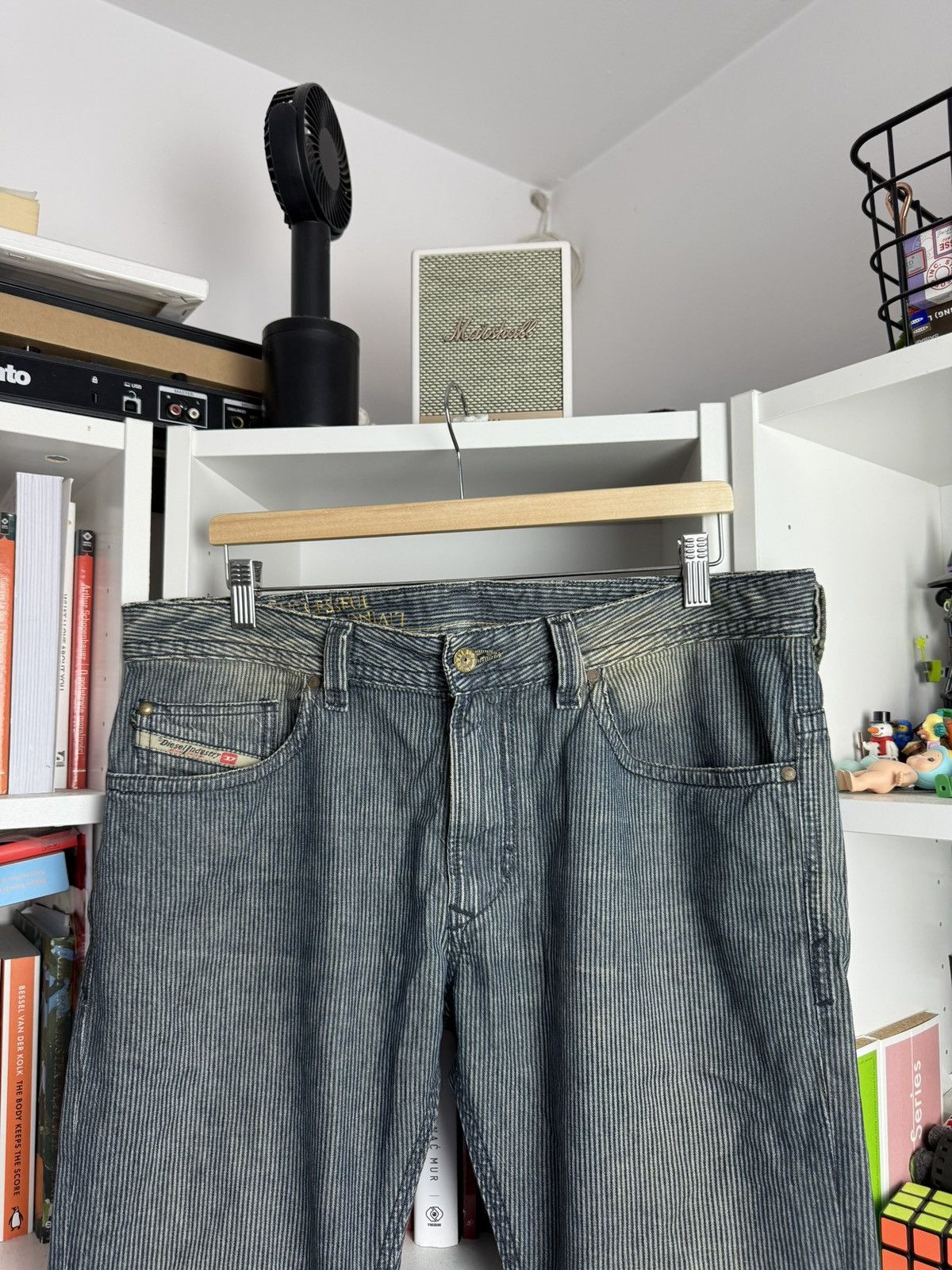 Diesel Vintage y2k Diesel toxic acid washed corduroy pants 33x34 90s Size US 33 - 4 Thumbnail