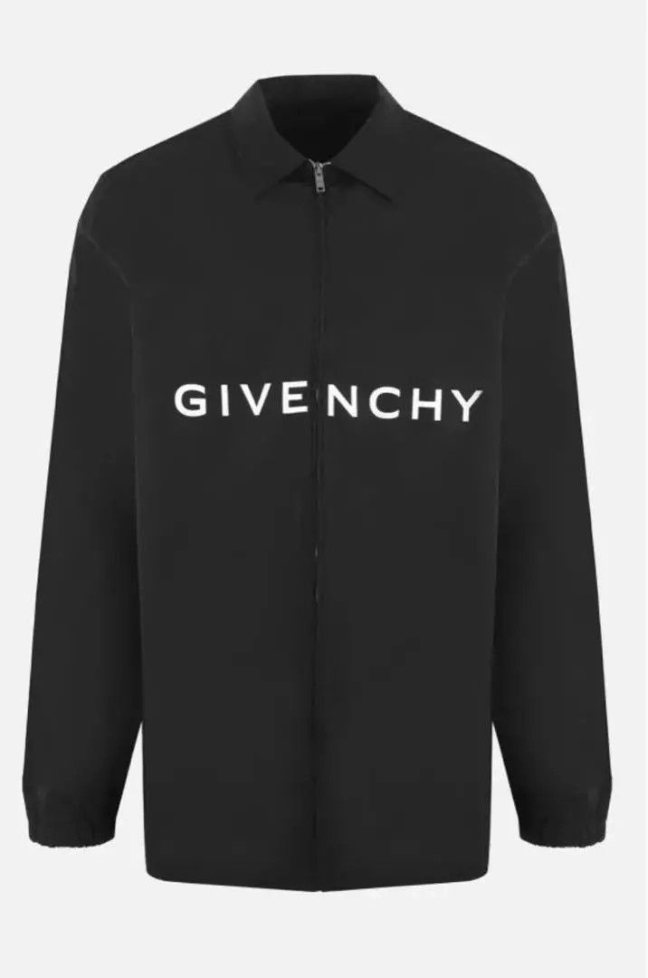 Givenchy o1w1db10325 Boxy Fit Ls Zip Print Shirt in Black Size US XXL / EU 58 / 5 - 1 Thumbnail