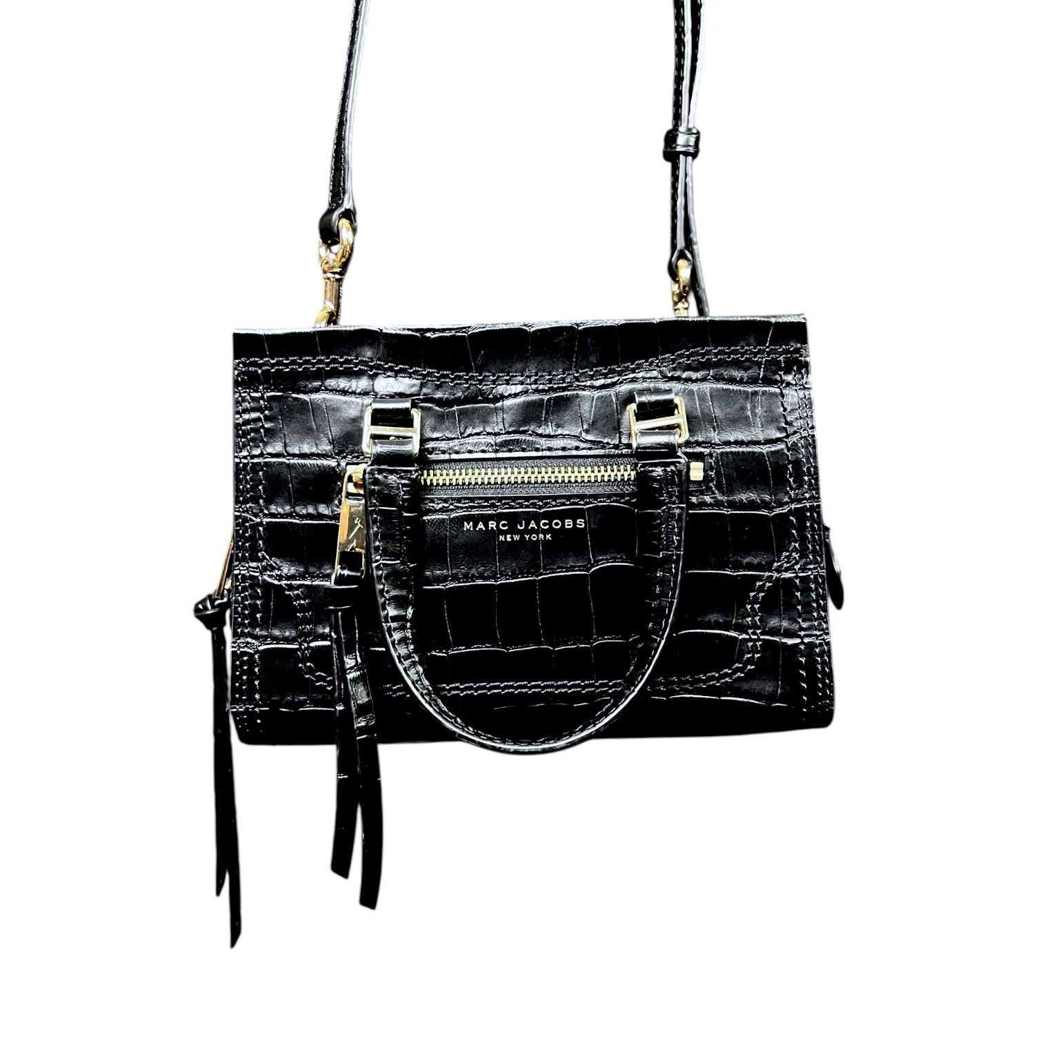 Marc Jacobs Marc Jacobs Cruiser Crocodile Embossed Satchel $495 Retail Size ONE SIZE - 1 Thumbnail