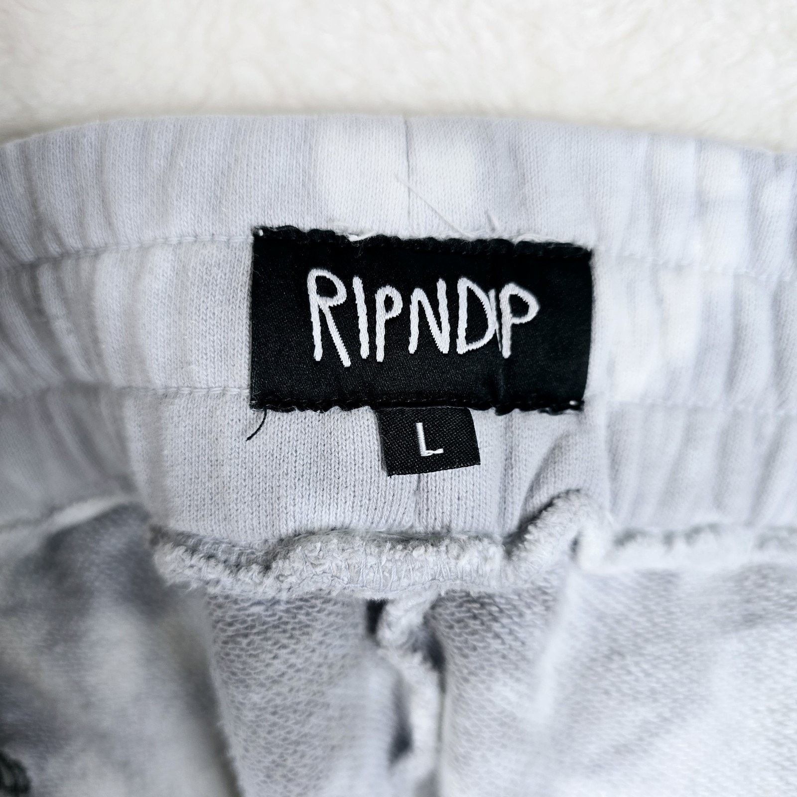 RIPNDIP RIPNDIP Mens Tie Dye Sweat Shorts Size Large Drawstring Cat Size US 33 - 4 Thumbnail