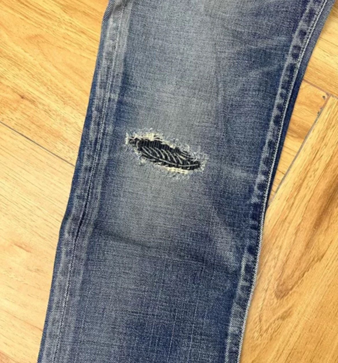 Visvim VISVIM Societal -10 04D10 Ancient Cloth Patch Washed Jeans Size US 32 / EU 48 - 3 Thumbnail