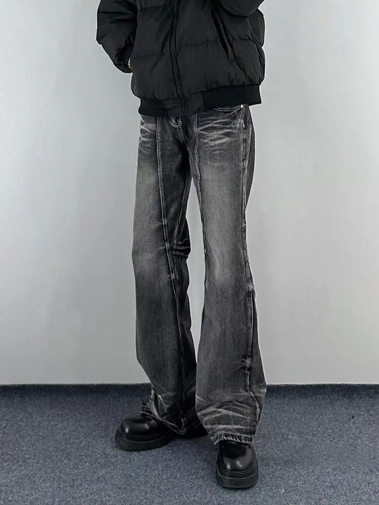 Japanese Brand × Jean Retro loose straight leg micro flared jeans Size US 30 / EU 46 - 2 Thumbnail