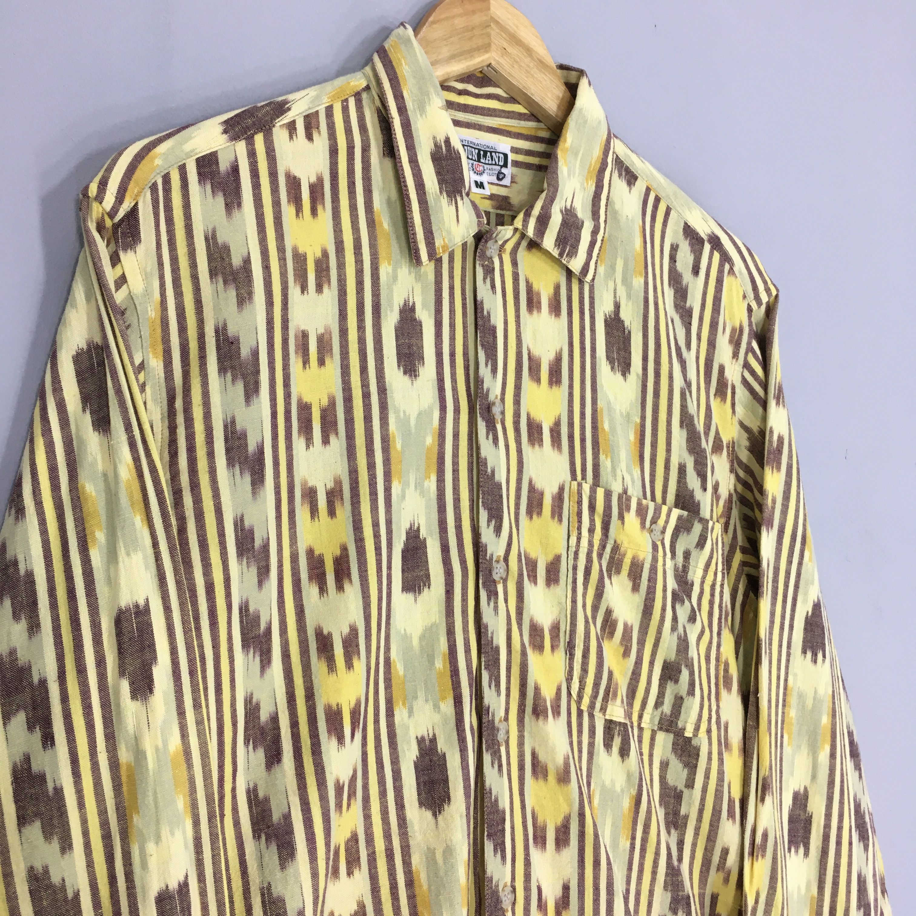 Cowboy Equipment × Flannel × Vintage Vintage 90s Tribal Aztec Navajo Pattern Flannel Shirt Medium Size US M / EU 48-50 / 2 - 3 Thumbnail