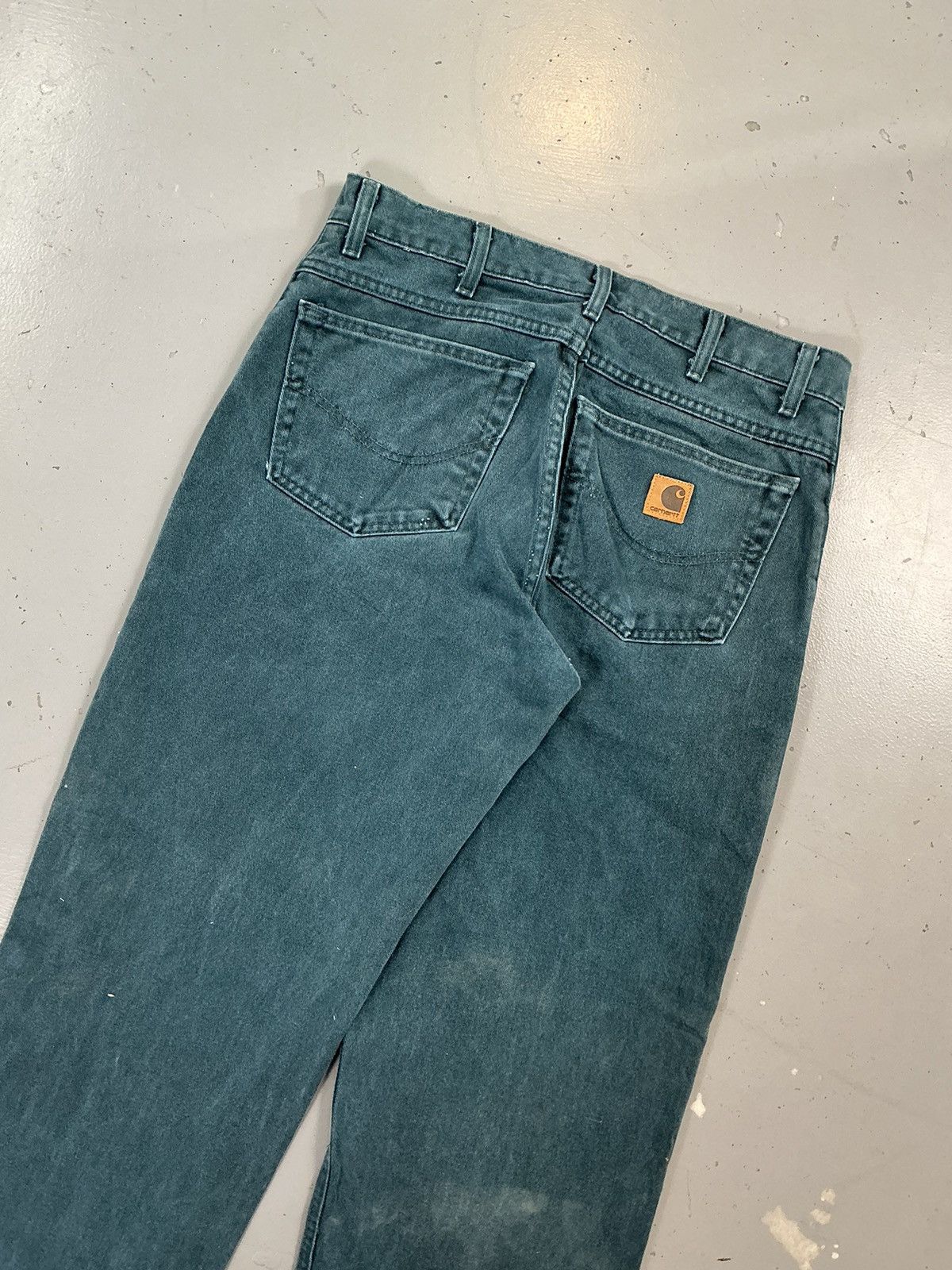 Carhartt × Vintage Vintage rare Carhartt b136 GRE carpenter denim Size US 34 / EU 50 - 8 Thumbnail