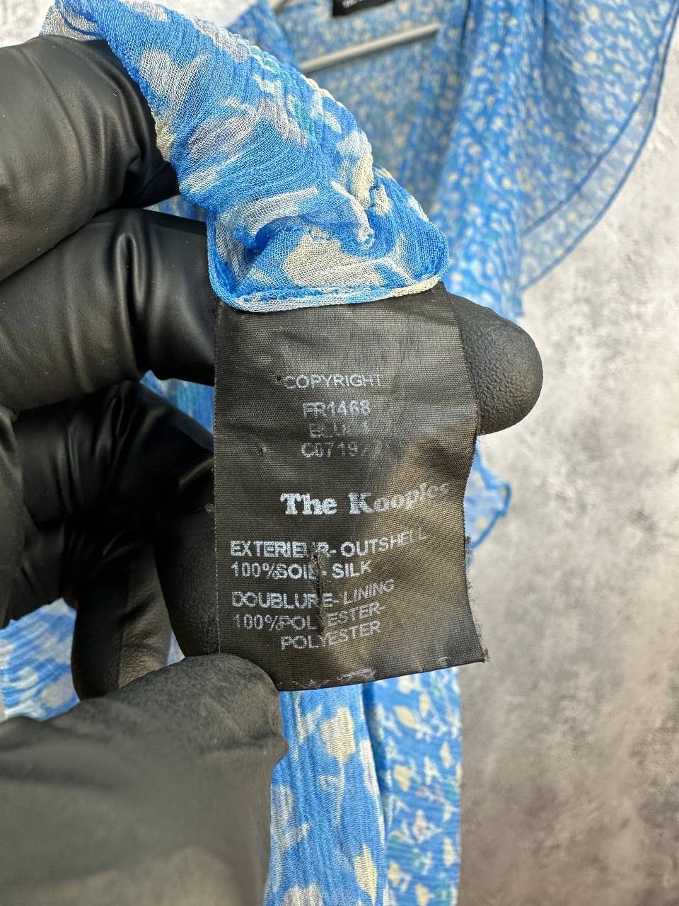 The Kooples THE KOOPLES Blue Lagoon Print Silk Ruffle Muslin Midi Dress Size XS / US 0-2 / IT 36-38 - 12 Thumbnail