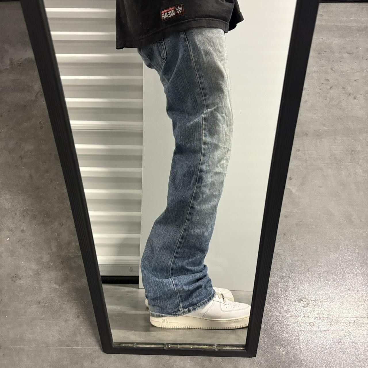 Vintage Crazy Vintage Y2K/2000s Baggy Wideleg Light Blue Wash Denim Jeans! Size US 32 / EU 48 - 2 Thumbnail