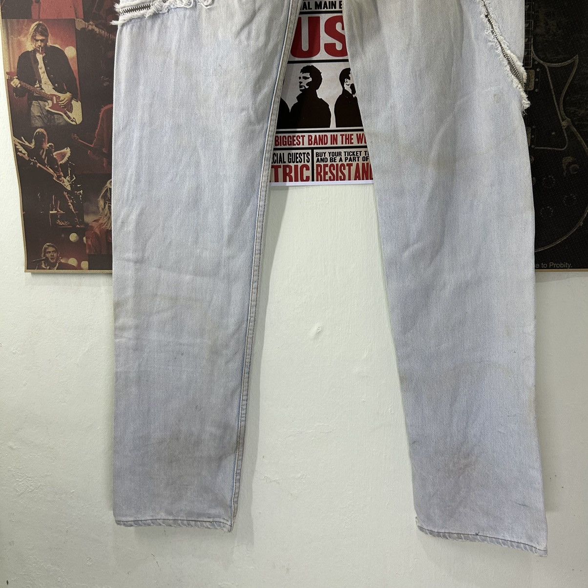 Levi's Vintage Levi’s 524 USA Punk Zipped Custom Rare Design Denim Size US 29 - 14 Thumbnail