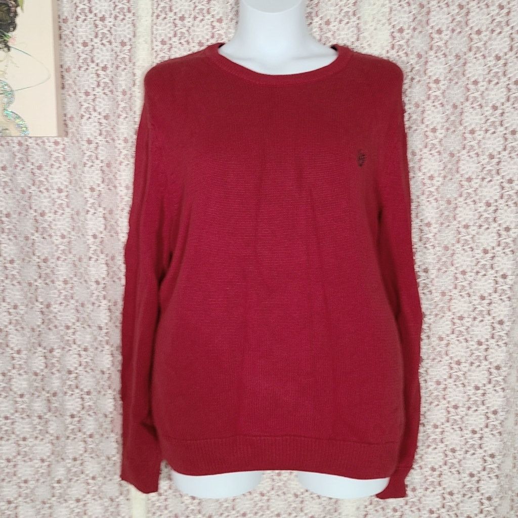 Chaps Vintage 90s chaps red knit sweater size XL Size XL / US 12-14 / IT 48-50 - 1 Thumbnail