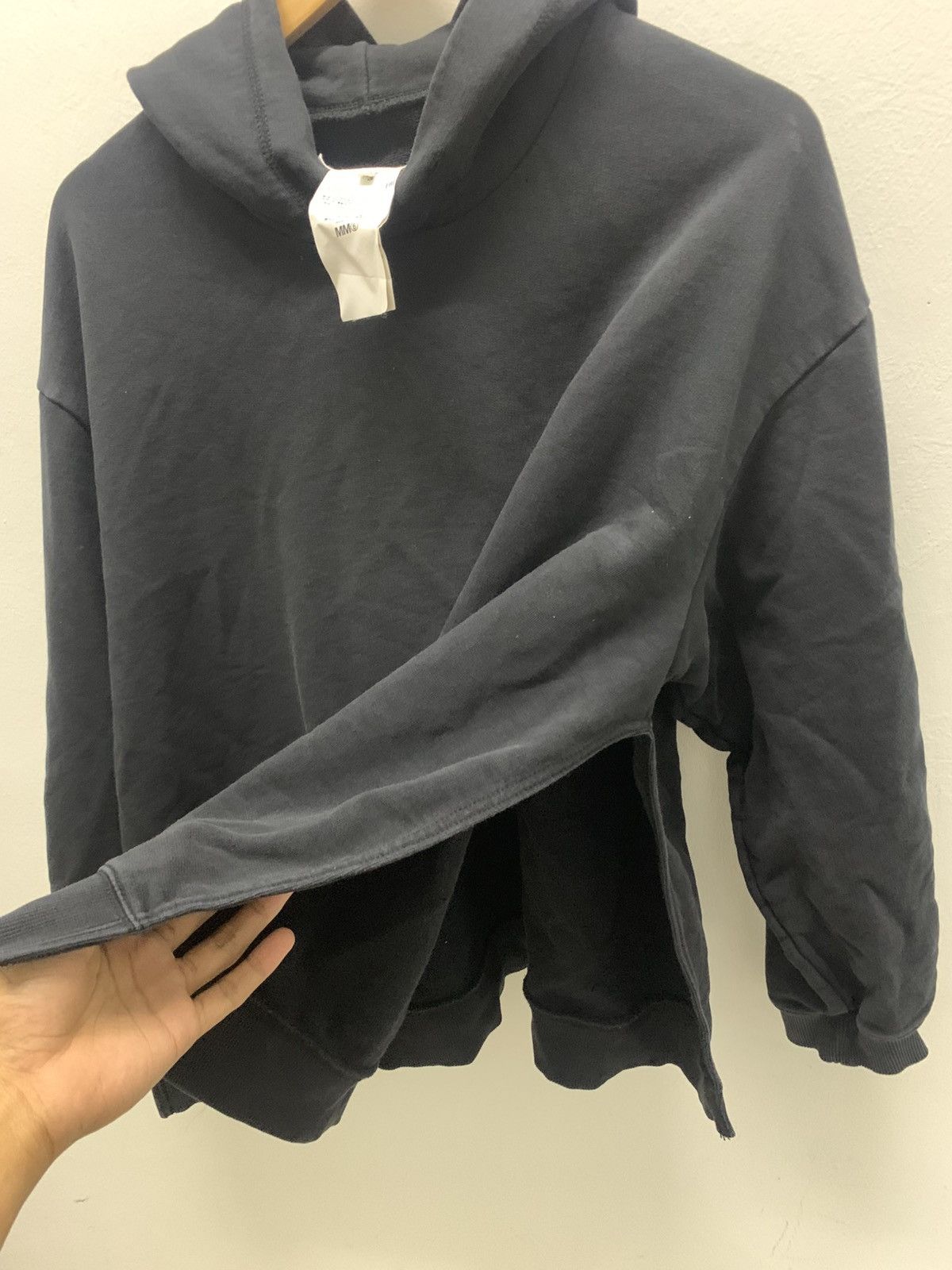 Maison Margiela MM6 Maison Margiela Black Logo Hoodie Size L / US 10 / IT 46 - 10 Thumbnail