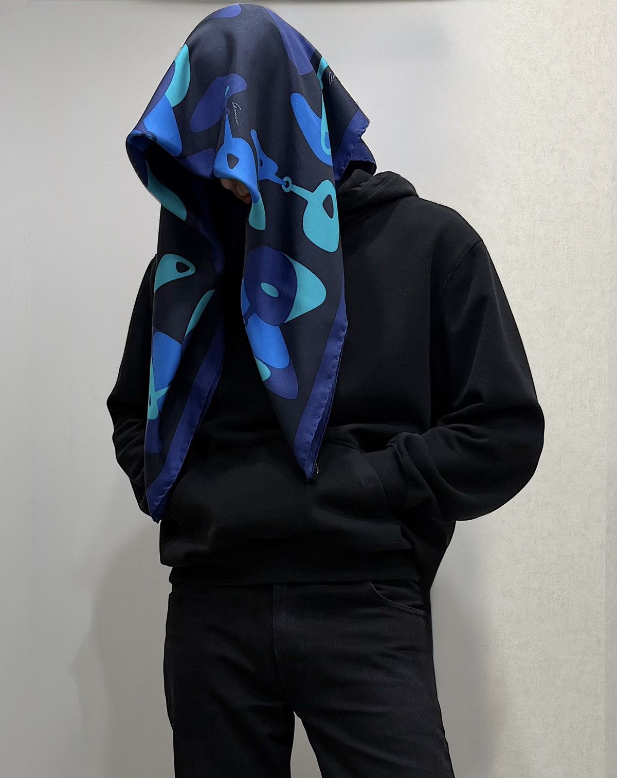 Gucci GUCCI Tom Ford SS 1999 Horsebit Silk Scarf Runway Logo Demna Size ONE SIZE - 2 Thumbnail