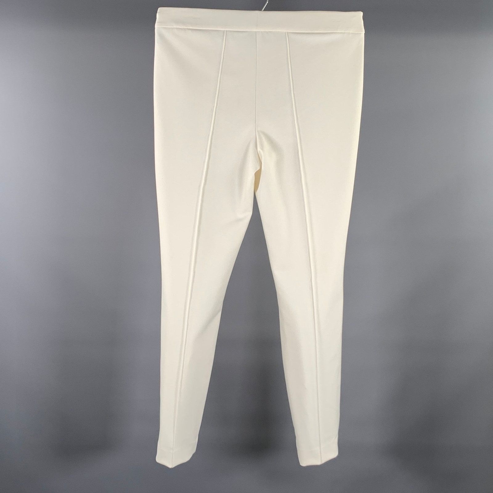 Lafayette 148 Size 8 White Polyamide Blend Trouser Casual Pants Size US 26 / EU 42 - 2 Thumbnail