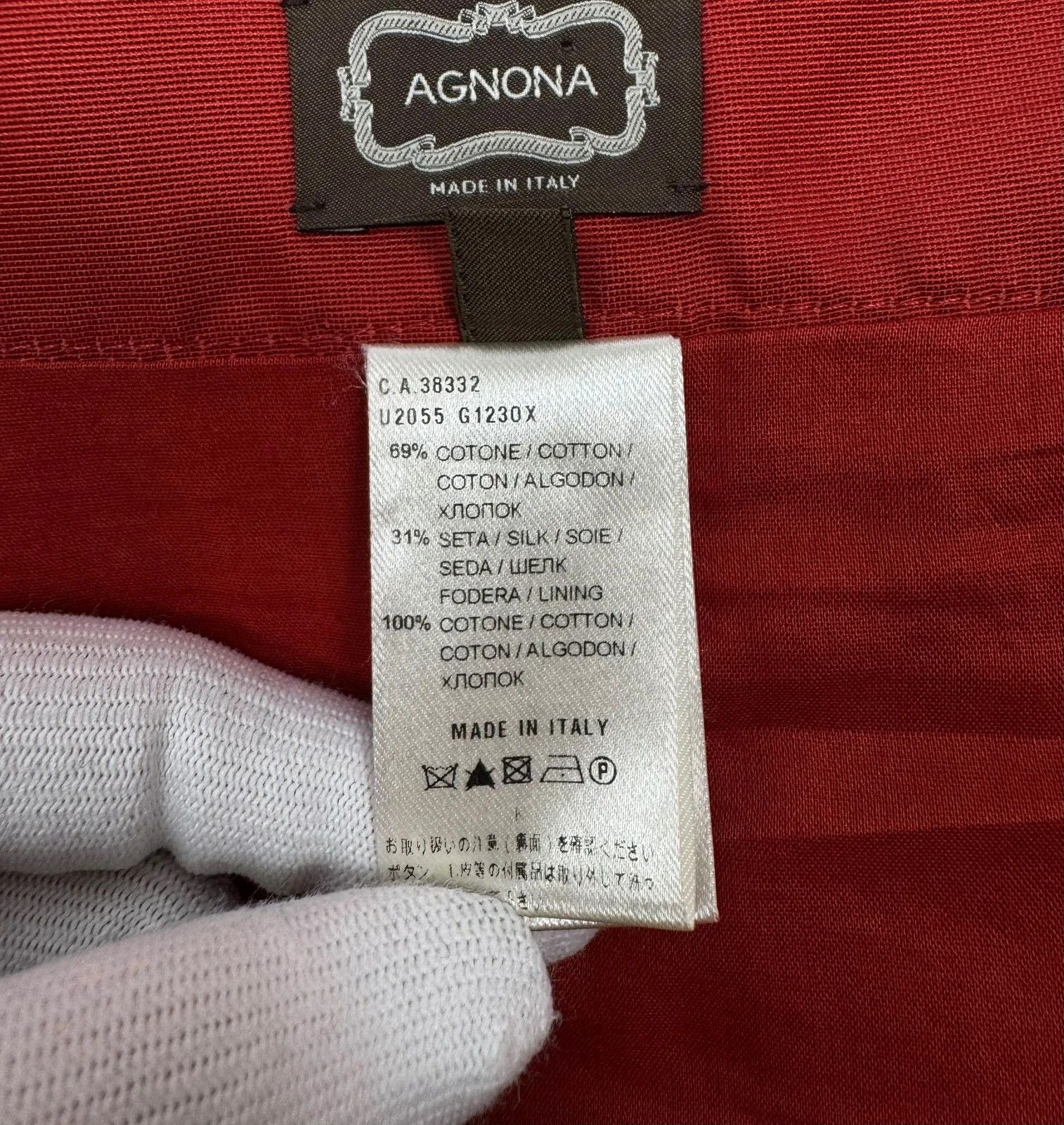 Agnona Agnona Midi Skirt Cotton Silk size 38 Size 26" / US 2 / IT 38 - 11 Thumbnail