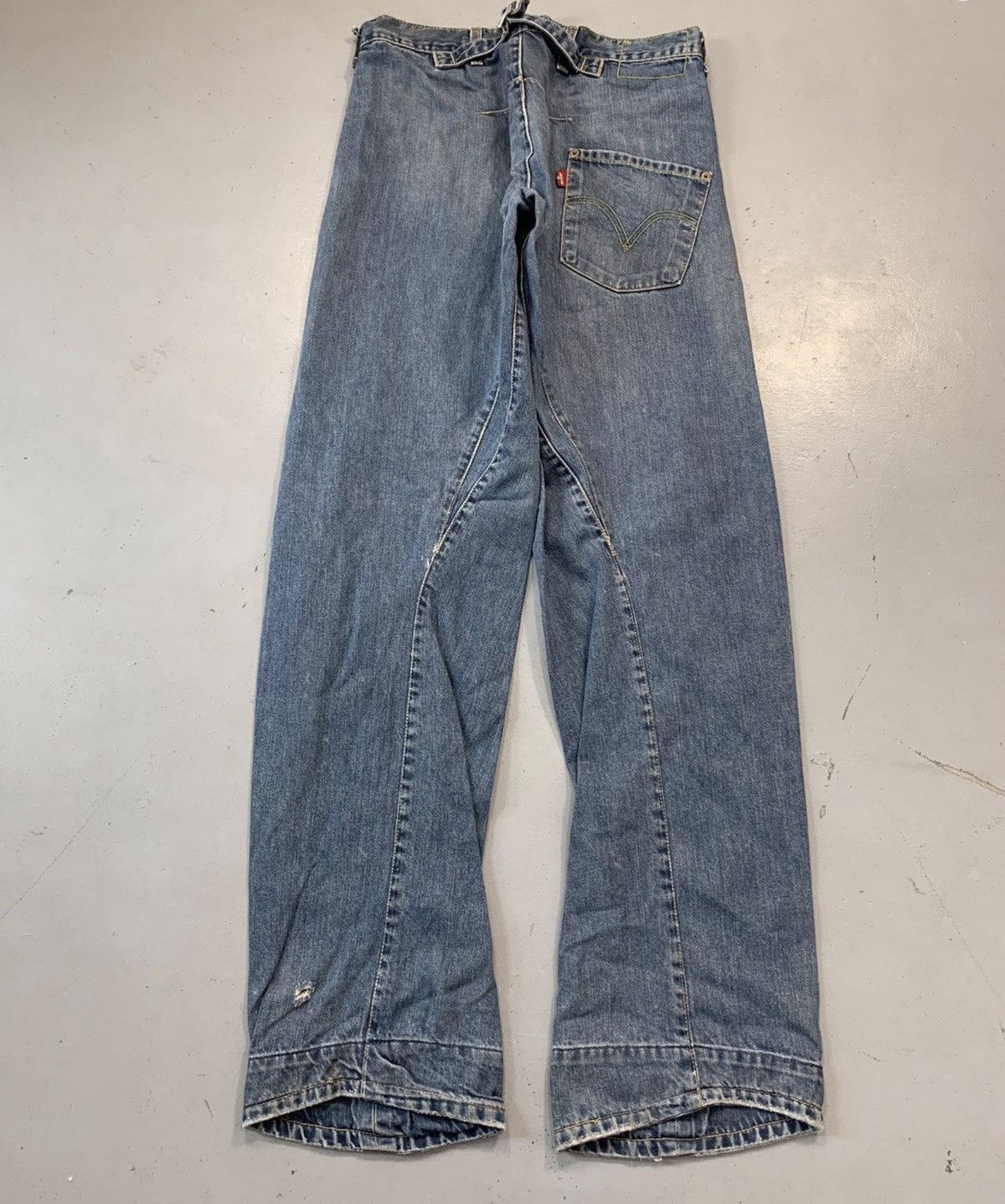 Levi's Vintage Levi’s engineer jeans denim buckle belt Size US 30 / EU 46 - 1 Thumbnail