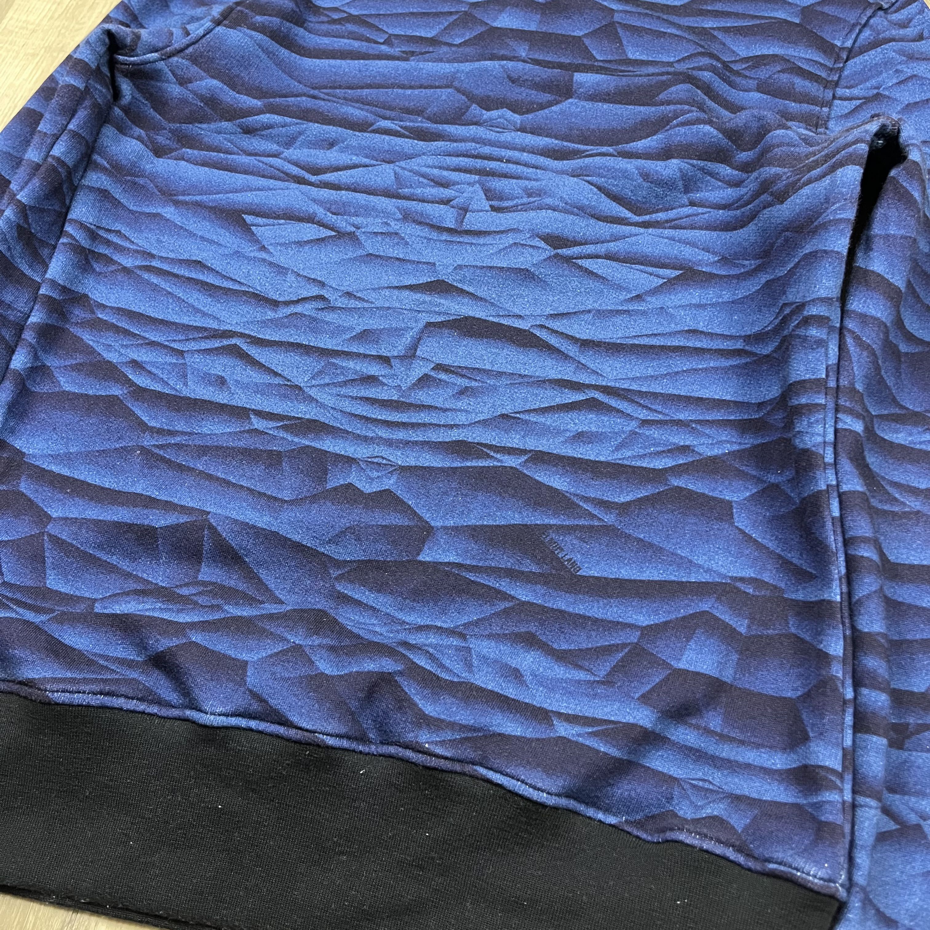 Helmut Lang Helmut Lang Wave Graphic Knit Crewneck Sweatshirt Navy Blue Size US M / EU 48-50 / 2 - 4 Thumbnail