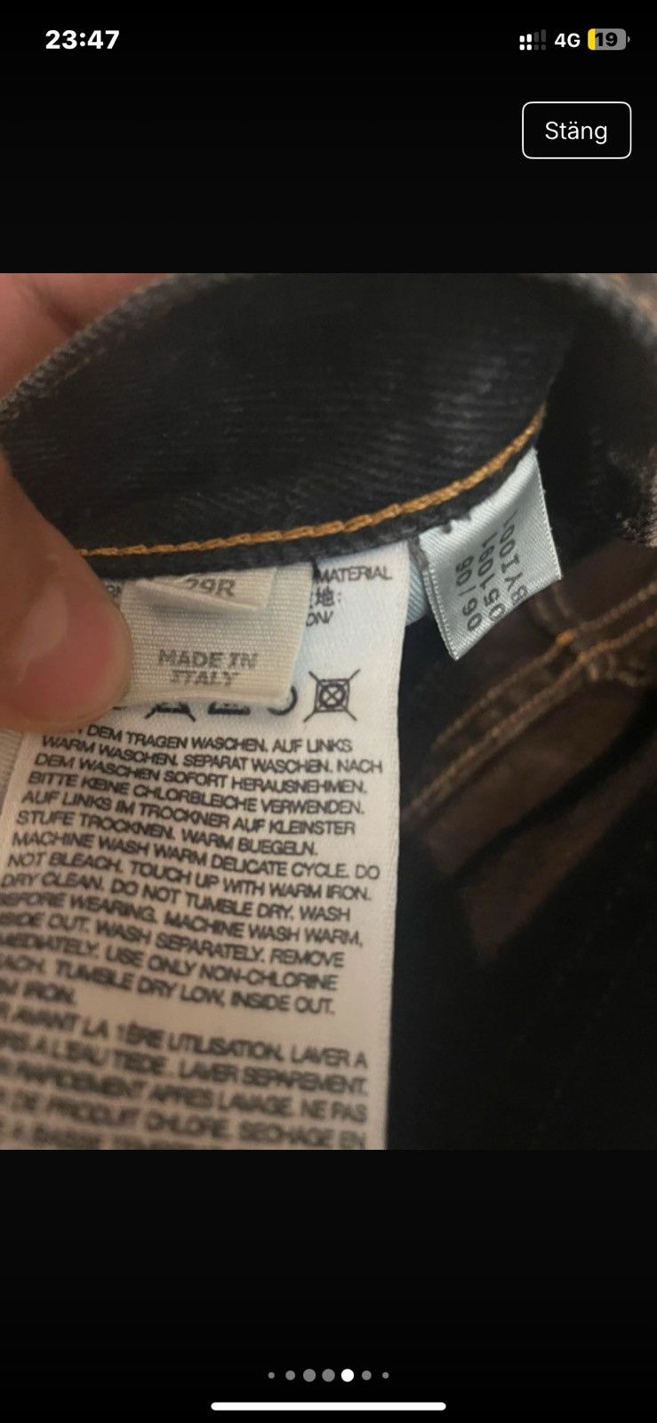 Yohji Yamamoto 2012 Yohji Yamamoto Y-3 denim jeans Size US 29 - 7 Thumbnail