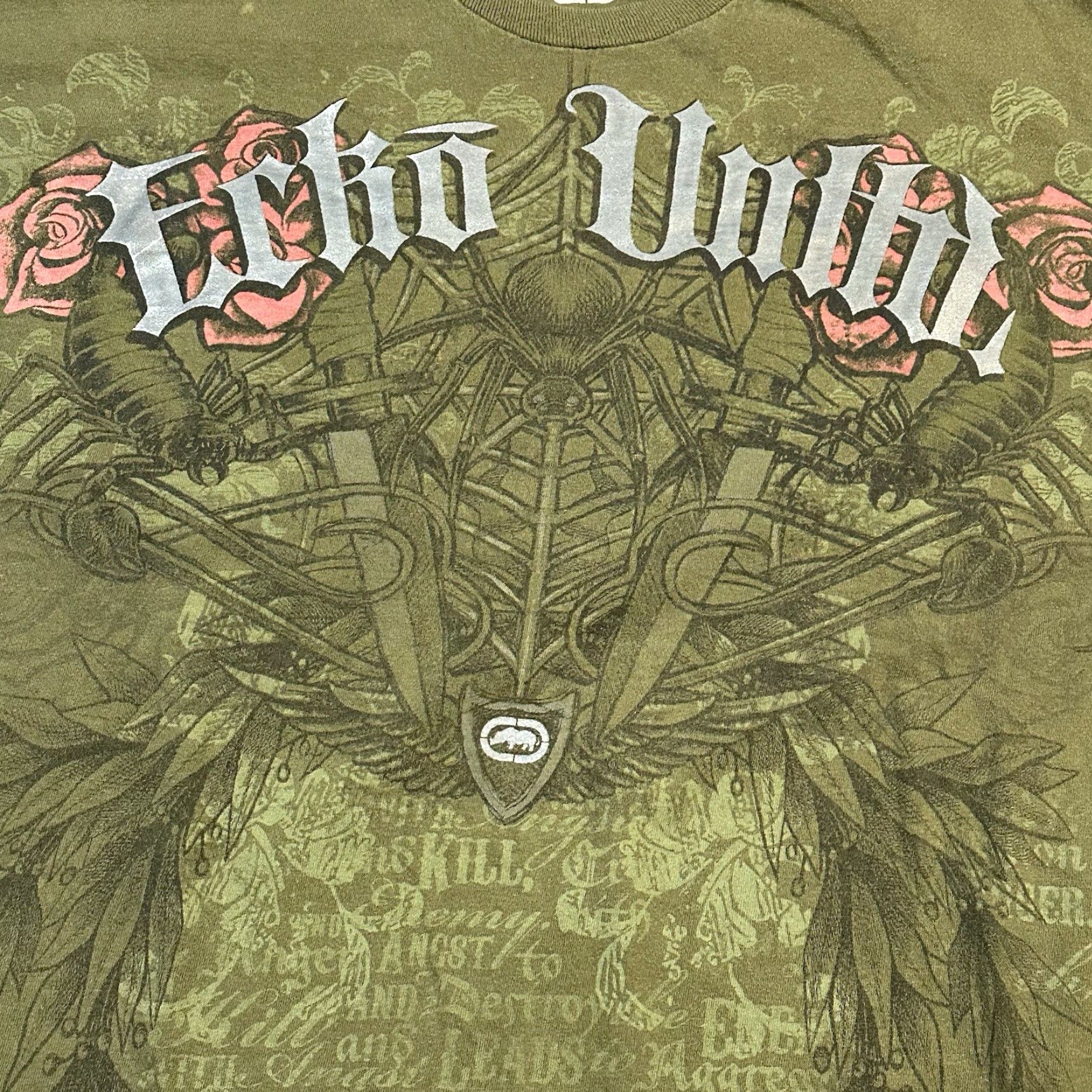 Ecko Unltd. ECKO UNLTD Vendetta MMA Collab Grunge Street Graphic Print Shirt Cotton Men XL Size US XL / EU 56 / 4 - 3 Thumbnail