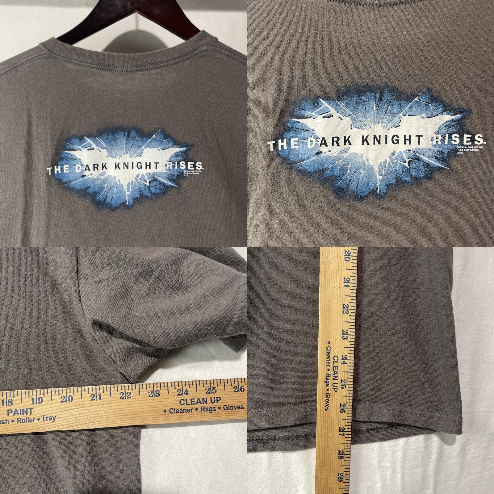 Delta Batman Movie Shirt Mens XL Gray The Dark Knight Rises Promo Tee Size US XL / EU 56 / 4 - 8 Thumbnail
