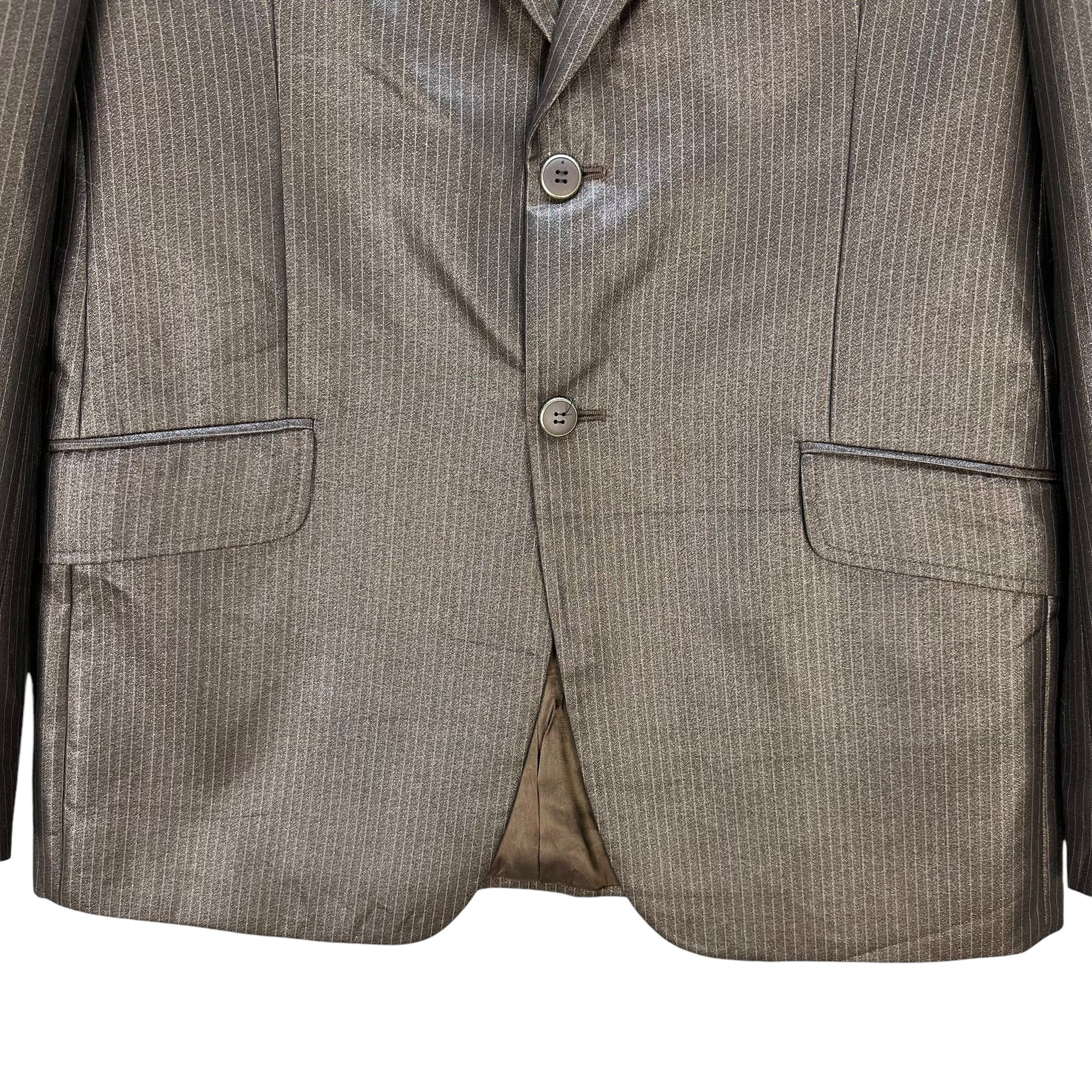 Japanese Brand CoSTUM HOMME Striped Suit Jacket Blazer #A67-1621 Size 40R - 3 Thumbnail