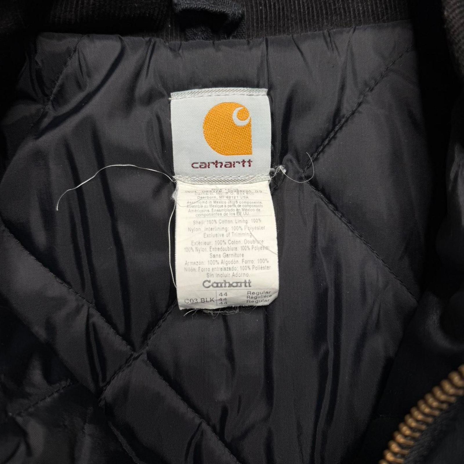 Carhartt × Vintage Vintage Y2K Carhartt Quilt Lined Duck Canvas Work Jacket Size US L / EU 52-54 / 3 - 3 Thumbnail