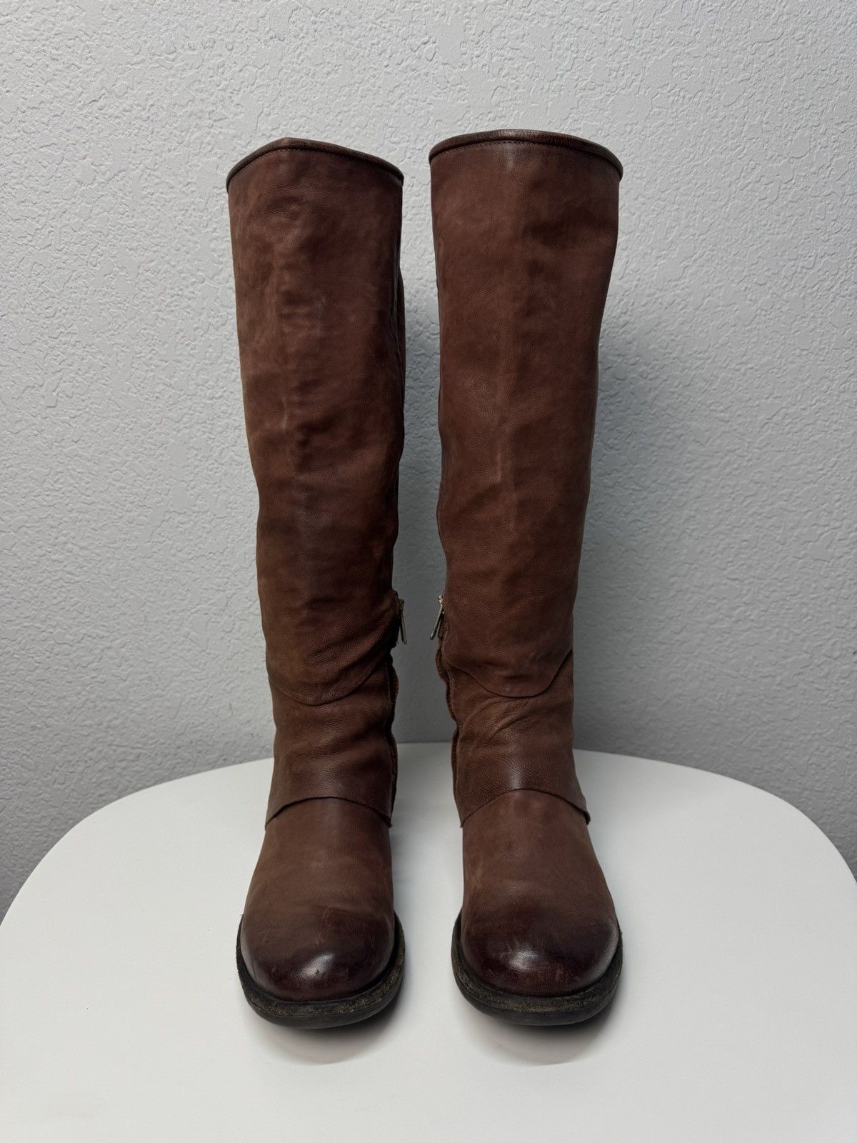 A.S.98 A.S.98 vintage leather tall boots italy rick owens style Size US 9 / IT 39 - 2 Thumbnail