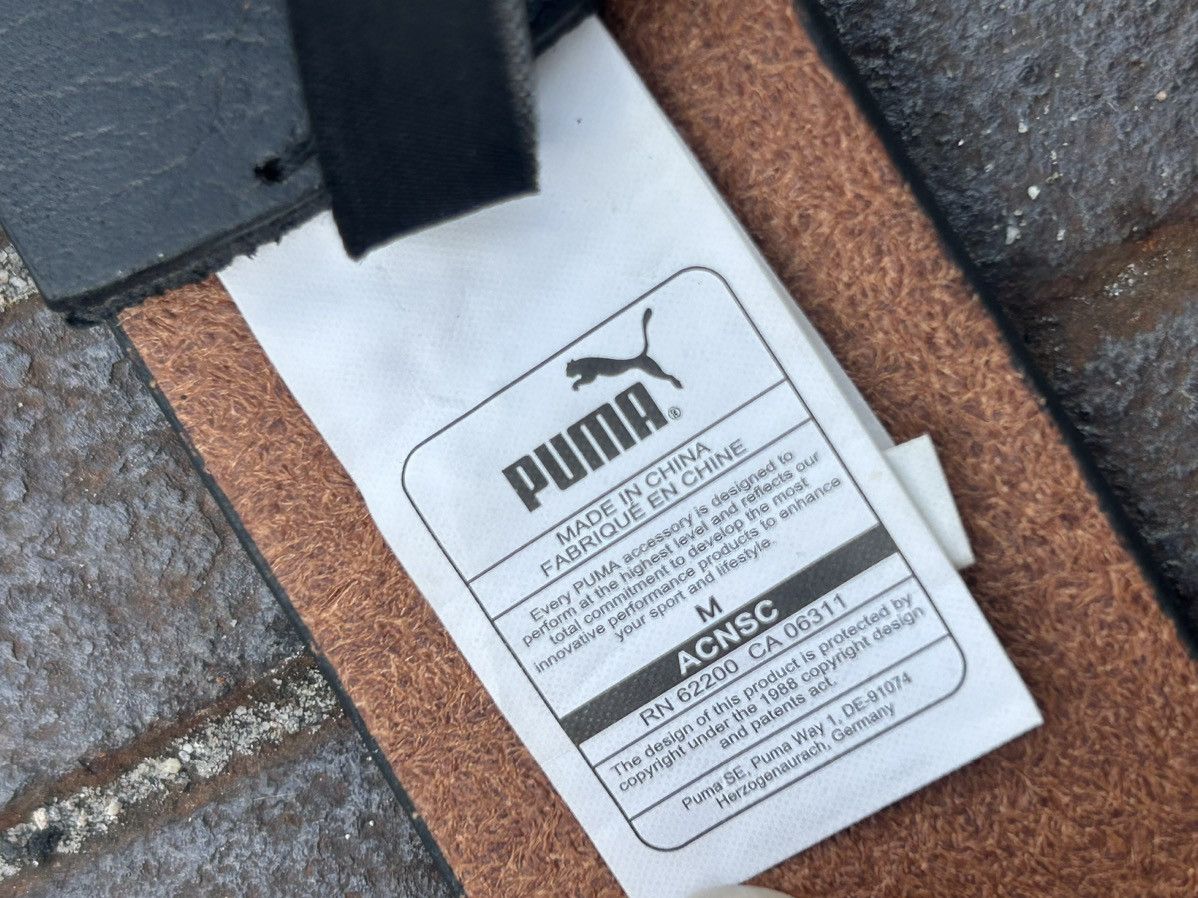 Other Vintage Puma Black Leather Belt (Big Buckle) Size 32 - 4 Thumbnail