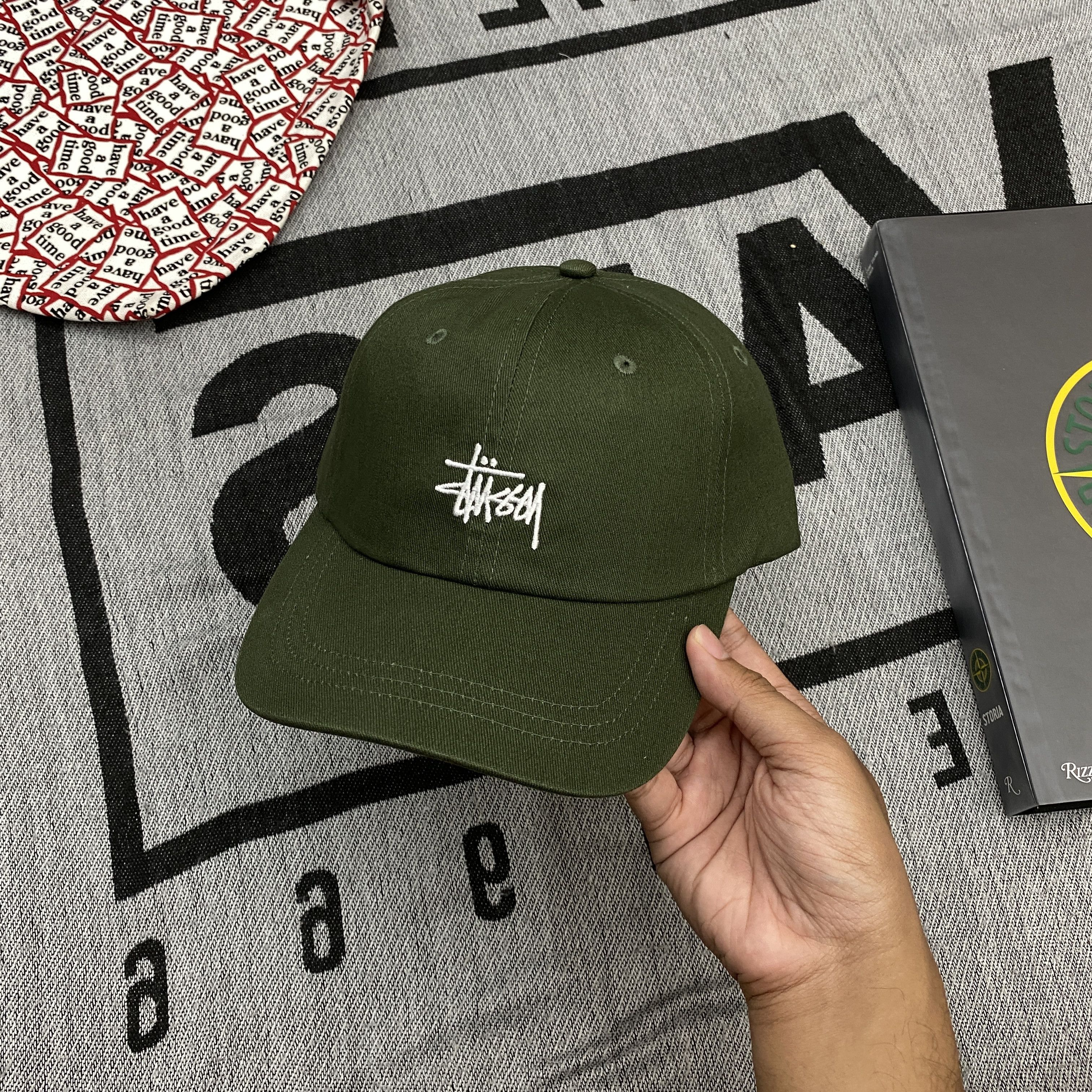 Stussy Stussy Basic Logo Cap Hat Forest Size ONE SIZE - 1 Thumbnail