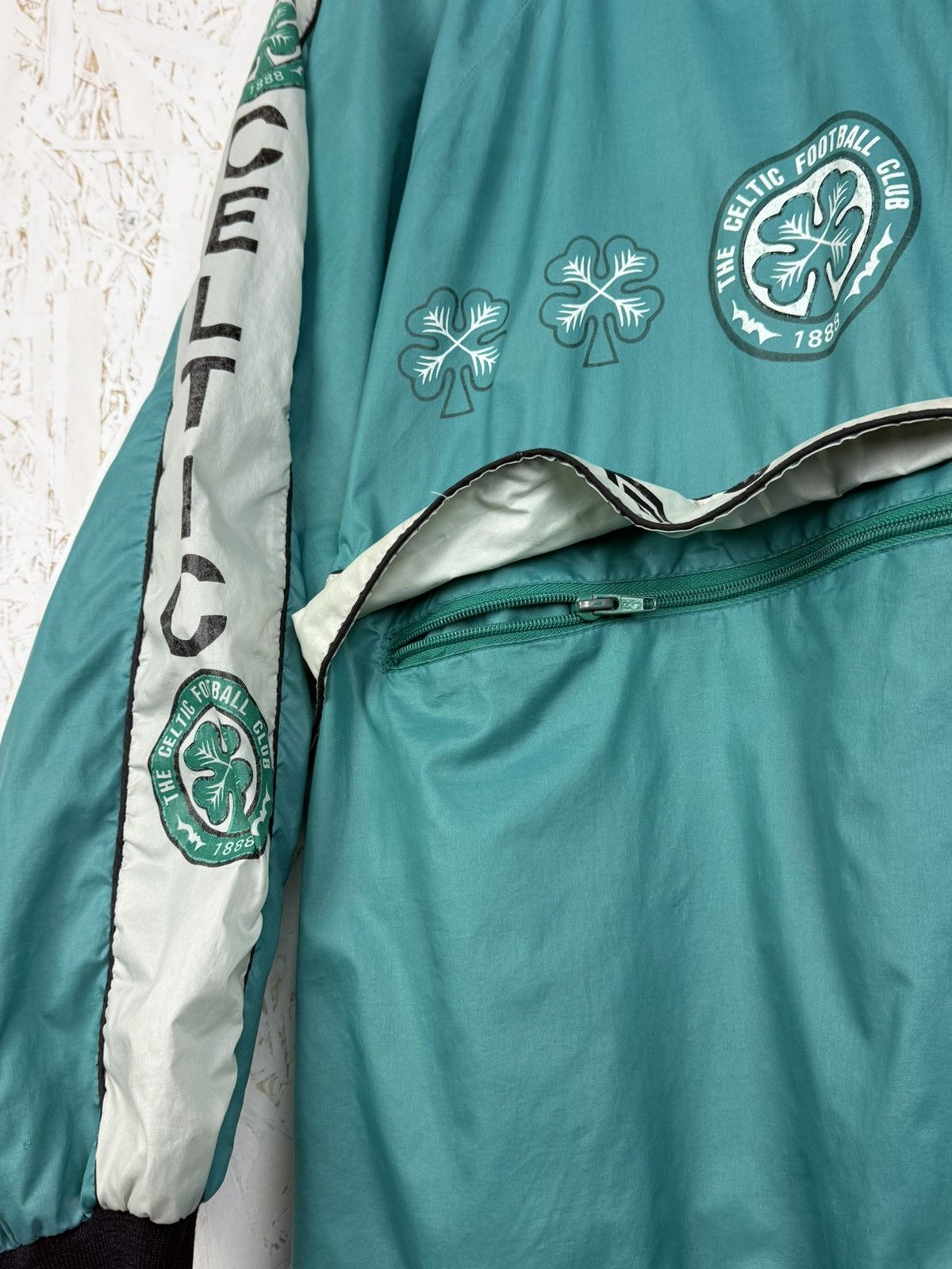 Umbro 80s Vintage Celtic FC Retro Anorak Lightweight Jacket Green Size US S / EU 44-46 / 1 - 8 Thumbnail