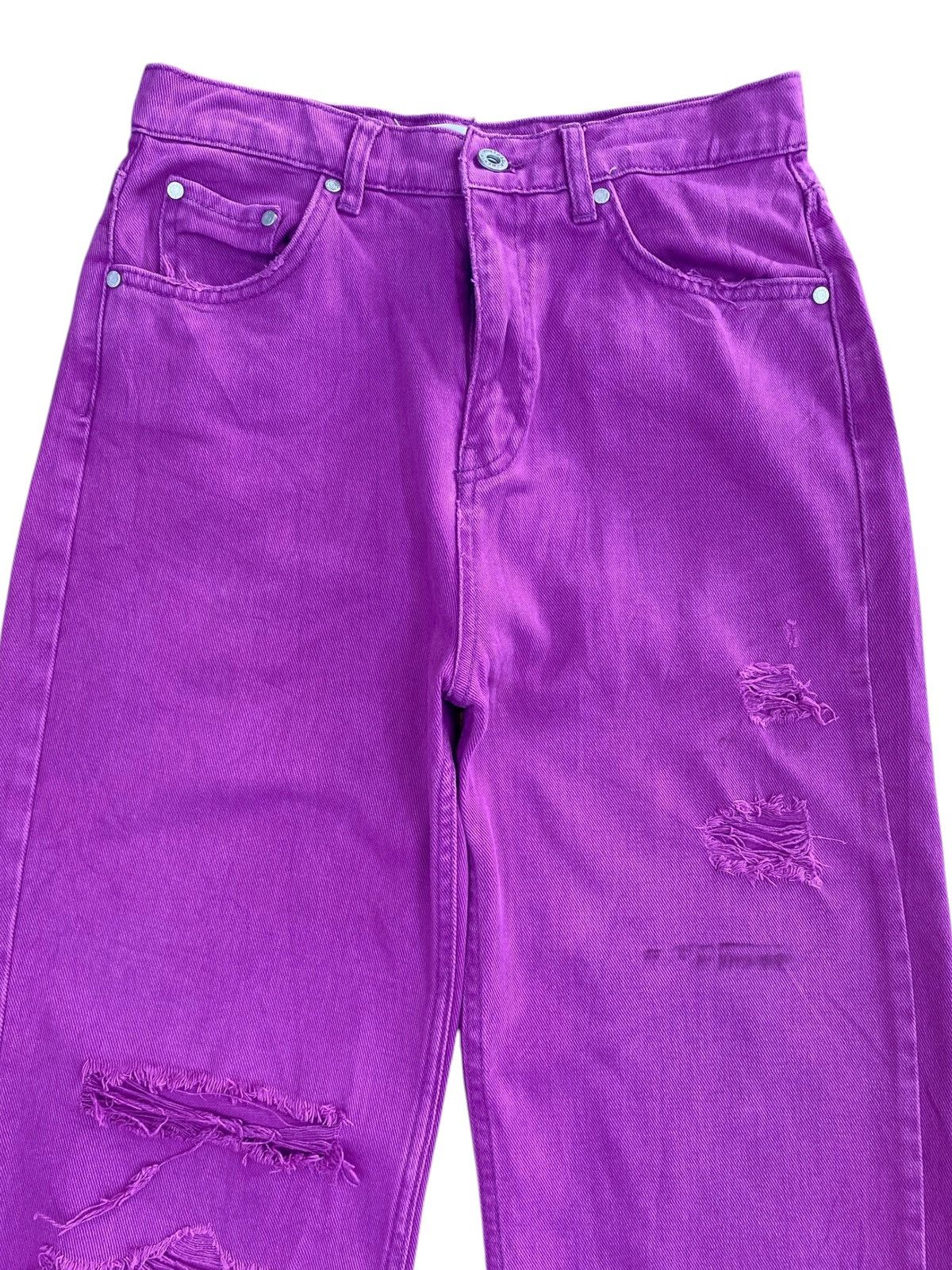 Pull & Bear Pull & Bear High Waist Style Style Distressed Jeans Size US 27 - 2 Thumbnail