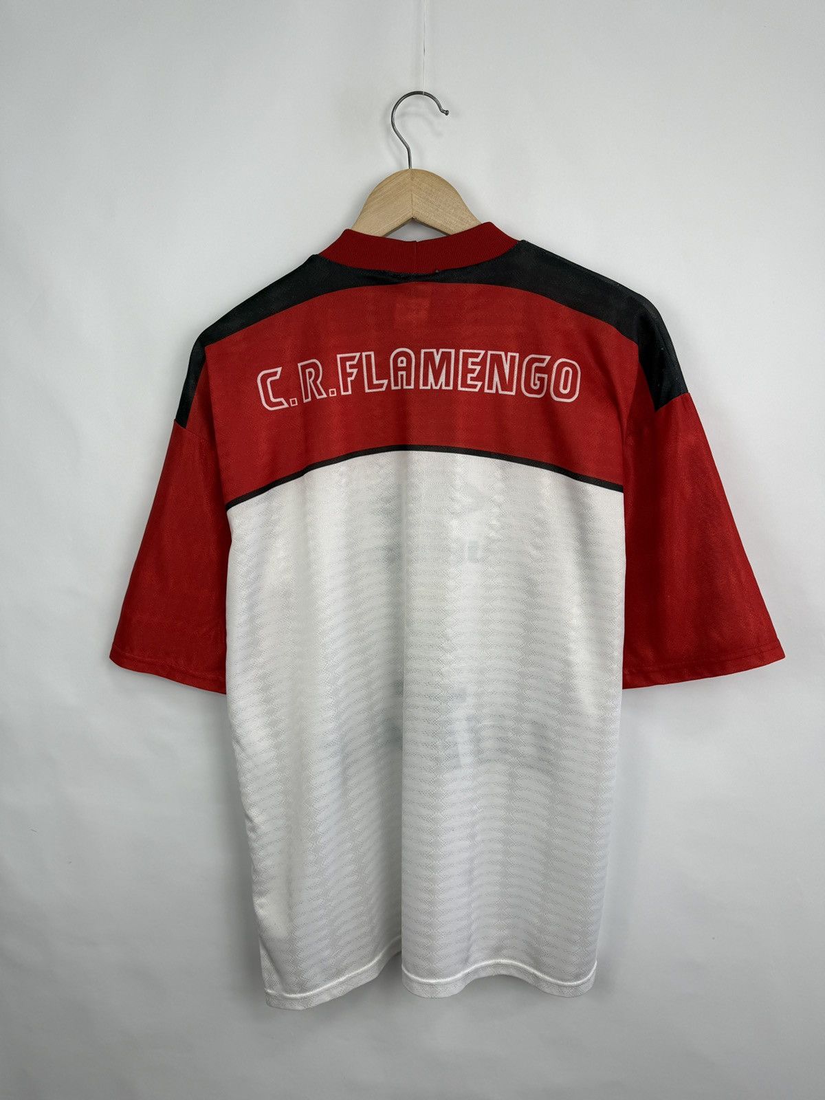 Umbro 🇧🇷 Vintage 90s Umbro C.R. Flamengo Football Training Jersey Size US L / EU 52-54 / 3 - 9 Thumbnail