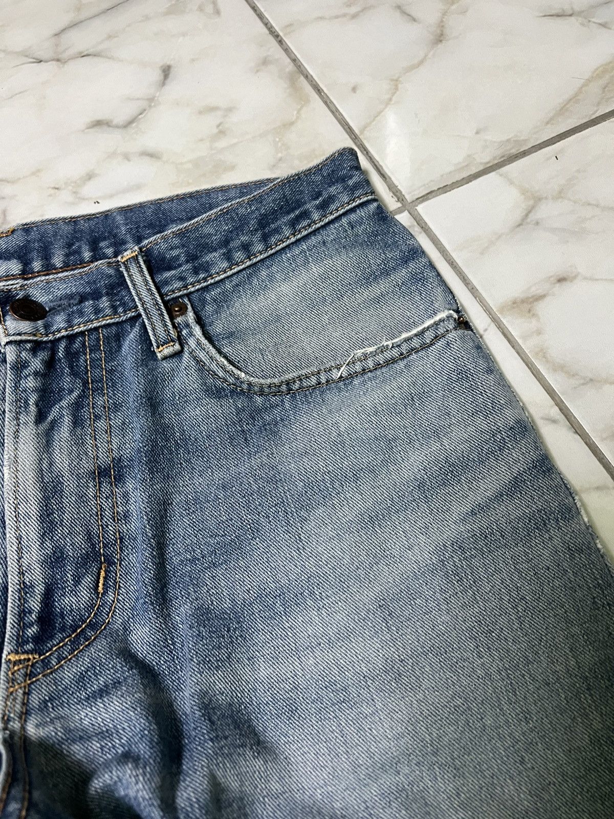 Beauty Beast × Edwin 💥Baggy💥Vintage Edwin Made In Japan Distress Jean Size US 30 / EU 46 - 8 Thumbnail