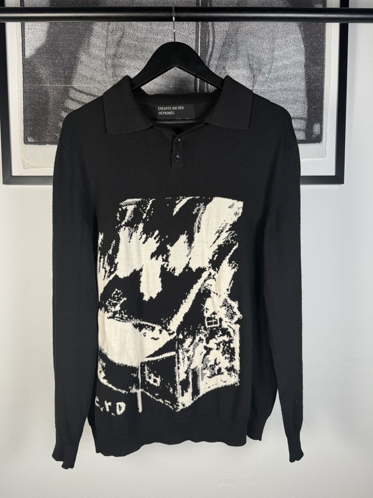 Enfants Riches Deprimes × Loro Piana 🔥HOLY GRAIL🔥1 of 3 LORO PIANA FW20 INFERNO HOUSEBURNING KNIT Size US L / EU 52-54 / 3 - 1 Thumbnail
