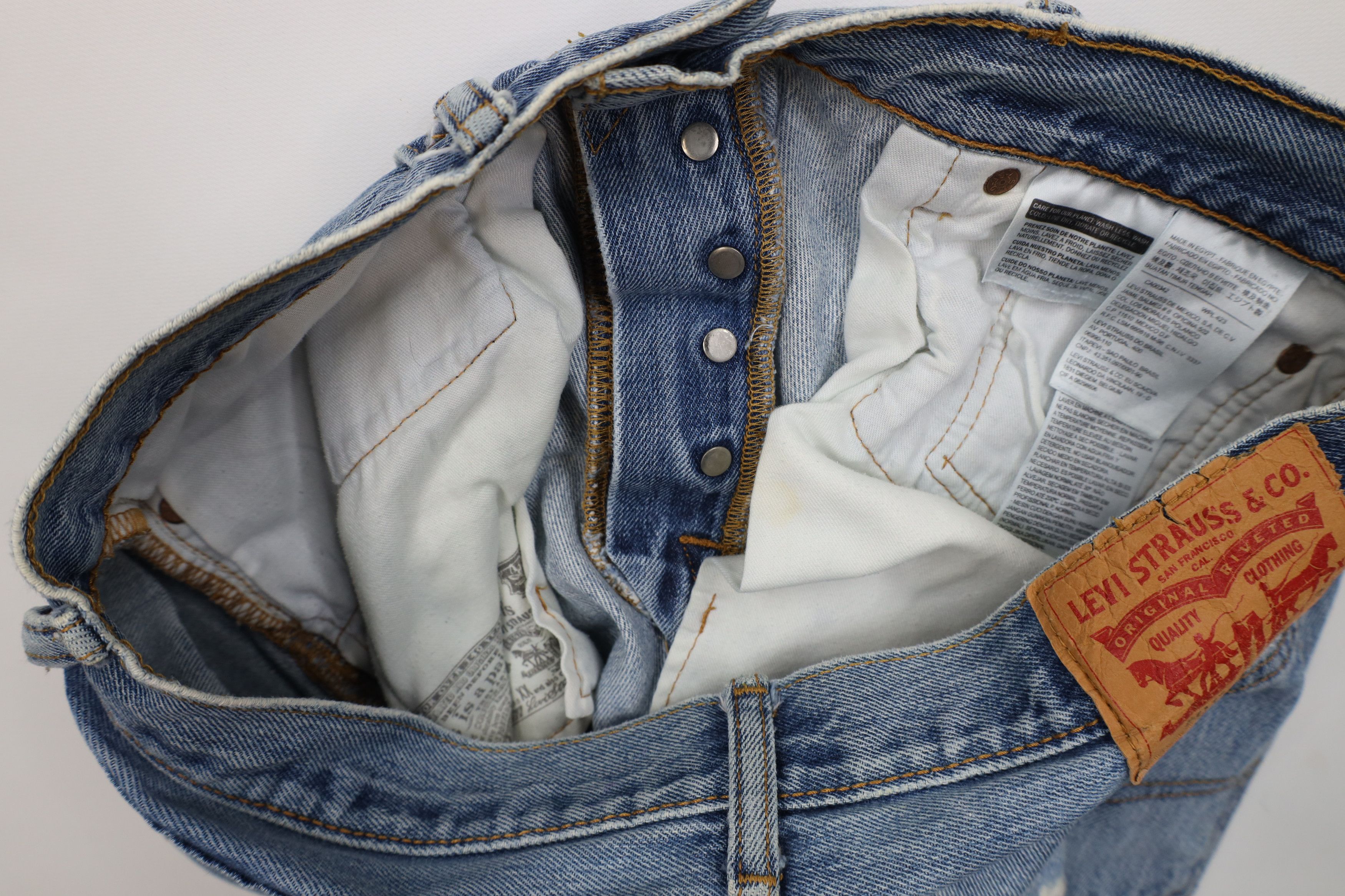 Levi's Vintage Y2K Levis 501xx Original Button Fly Denim Jeans Size US 32 / EU 48 - 11 Thumbnail