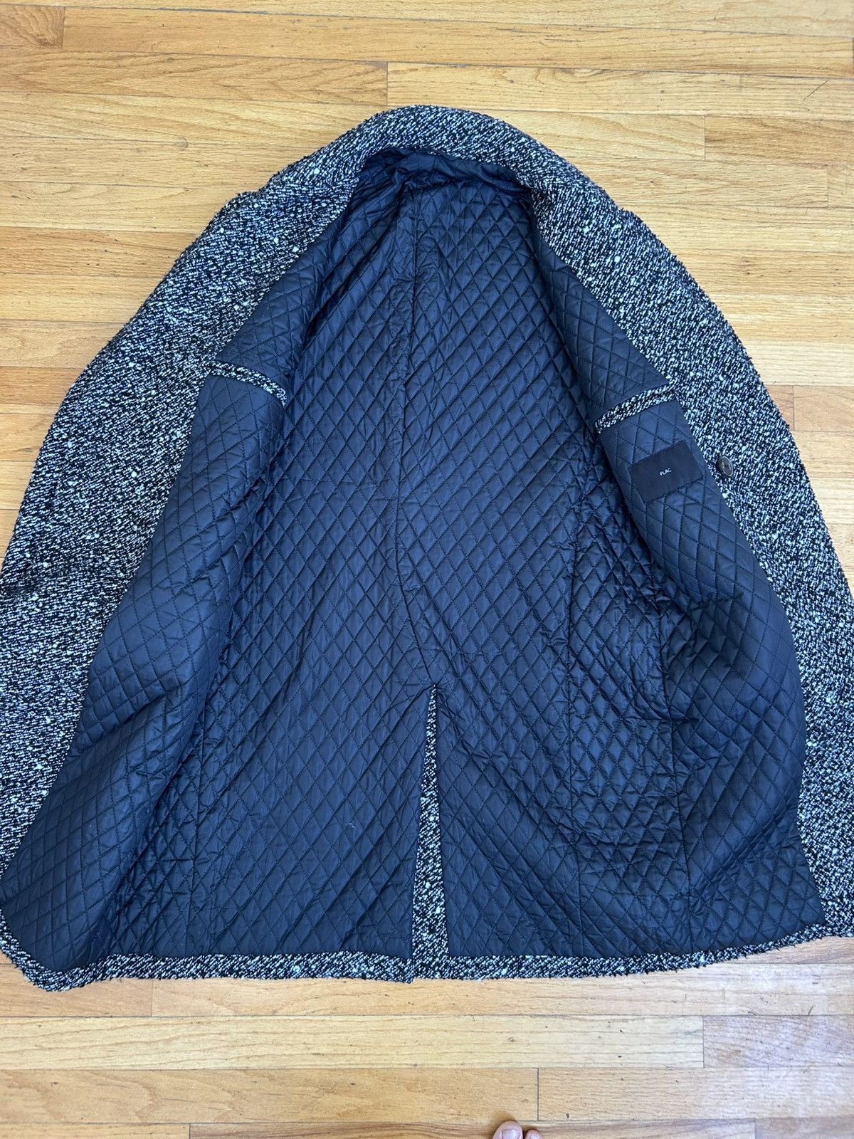 PLAC PLAC Boucle Wool Double Breasted Topcoat Overcoat Sz 48 / M Size US M / EU 48-50 / 2 - 6 Thumbnail