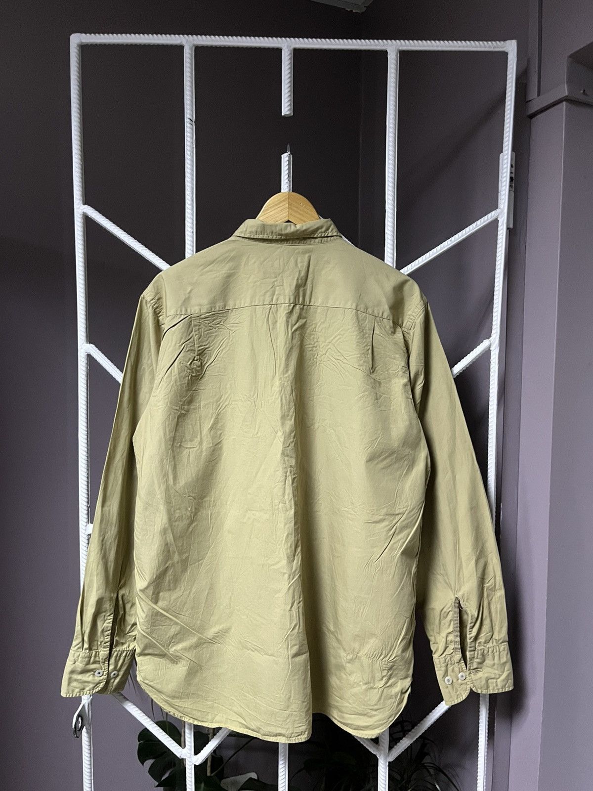 Universal Works Universal Works Beige Button Up Shirt Size US XL / EU 56 / 4 - 7 Thumbnail
