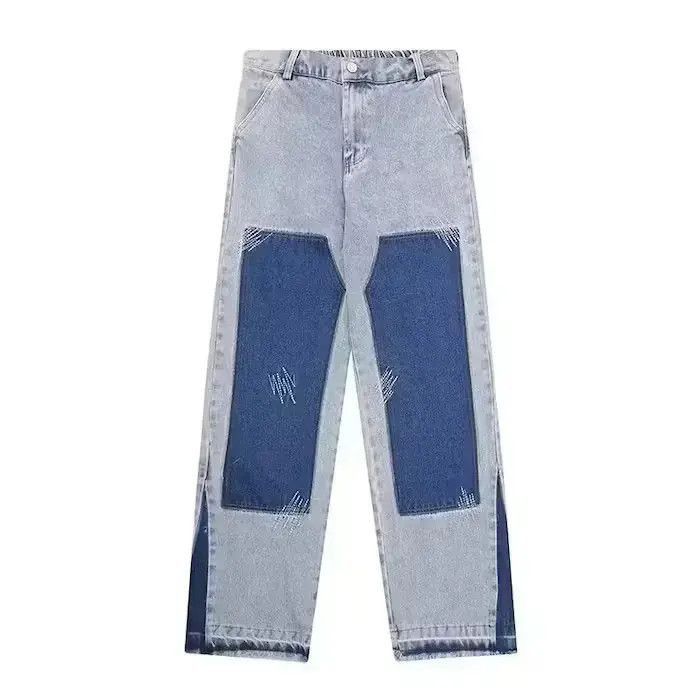 Japanese Brand Patchwork blue wash Baggy Jeans Size US 30 / EU 46 - 5 Thumbnail