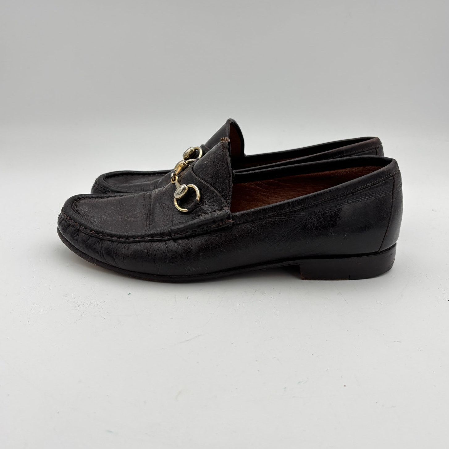 Gucci Vintage Gucci Leather Horsebit Loafers Shoes Men's 41.5 D Size US 8 / EU 41 - 5 Thumbnail